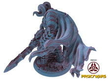 Load image into Gallery viewer, Echoes Of Corruption - Boss - Cursed Dragon Knight 25 mm, light and darkness, Ennemy, Flesh of Gods, for Wargames, Dungeons &amp; Dragons TTRPG
