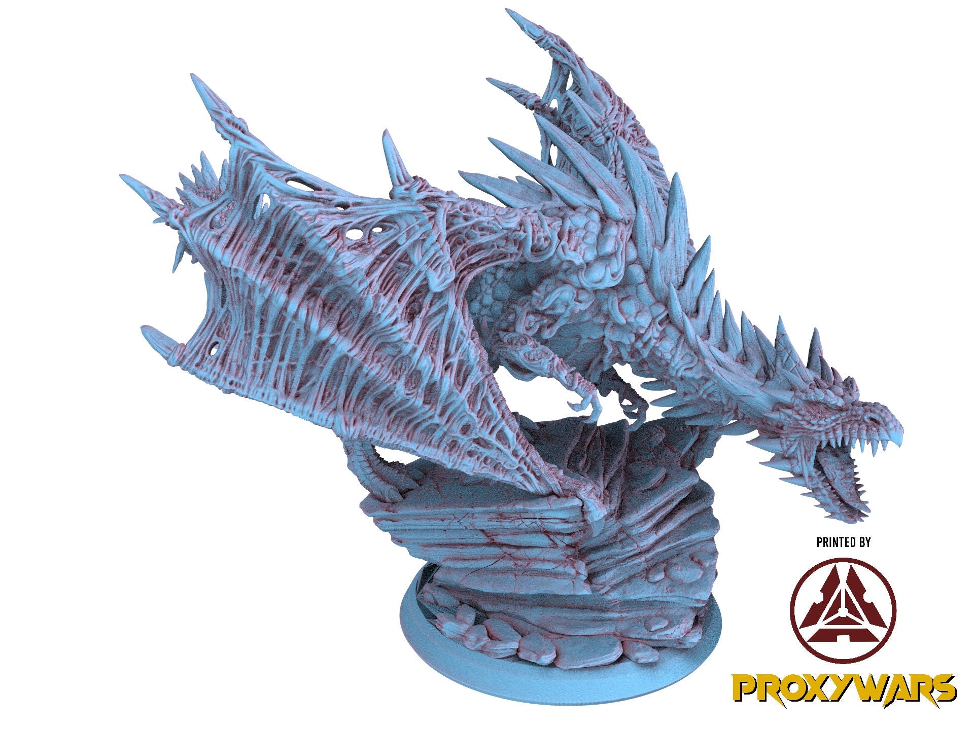 Echoes Of Corruption - Enemy - Corrupted Dragon (75 mm), light and darkness, Ennemy, Flesh of Gods, for Wargames, Dungeons & Dragons TTRPG