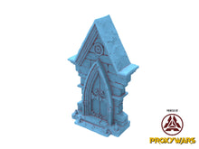 Load image into Gallery viewer, Echoes Of Corruption - Scenery - Mausoleum Entrance, light and darkness, Ennemy, Flesh of Gods, for Wargames, Dungeons &amp; Dragons TTRPG
