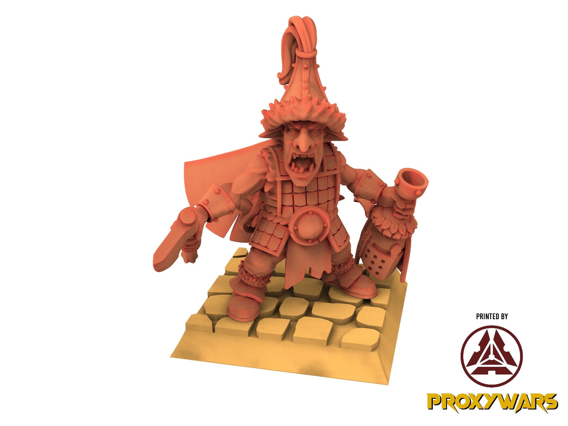 Orc & Goblin - Steppe Goblin Hero - The Black horde, usable for Oldhammer, king of wars, 9th age