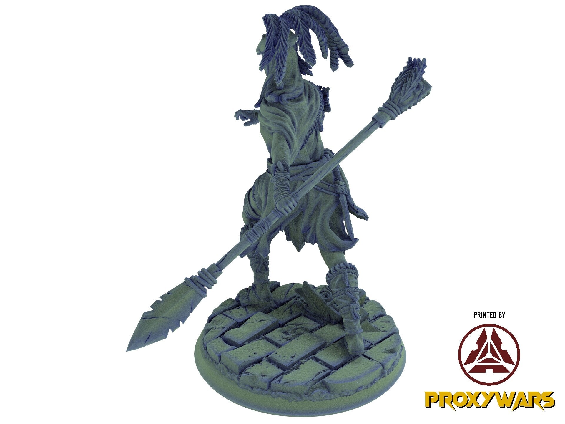 The tribal Gathering - Enemy - Rhinosaurus (75 mm), fierce and proud warriors,Ennemy, Flesh of Gods, for Wargames, Dungeons & Dragons TTRPG