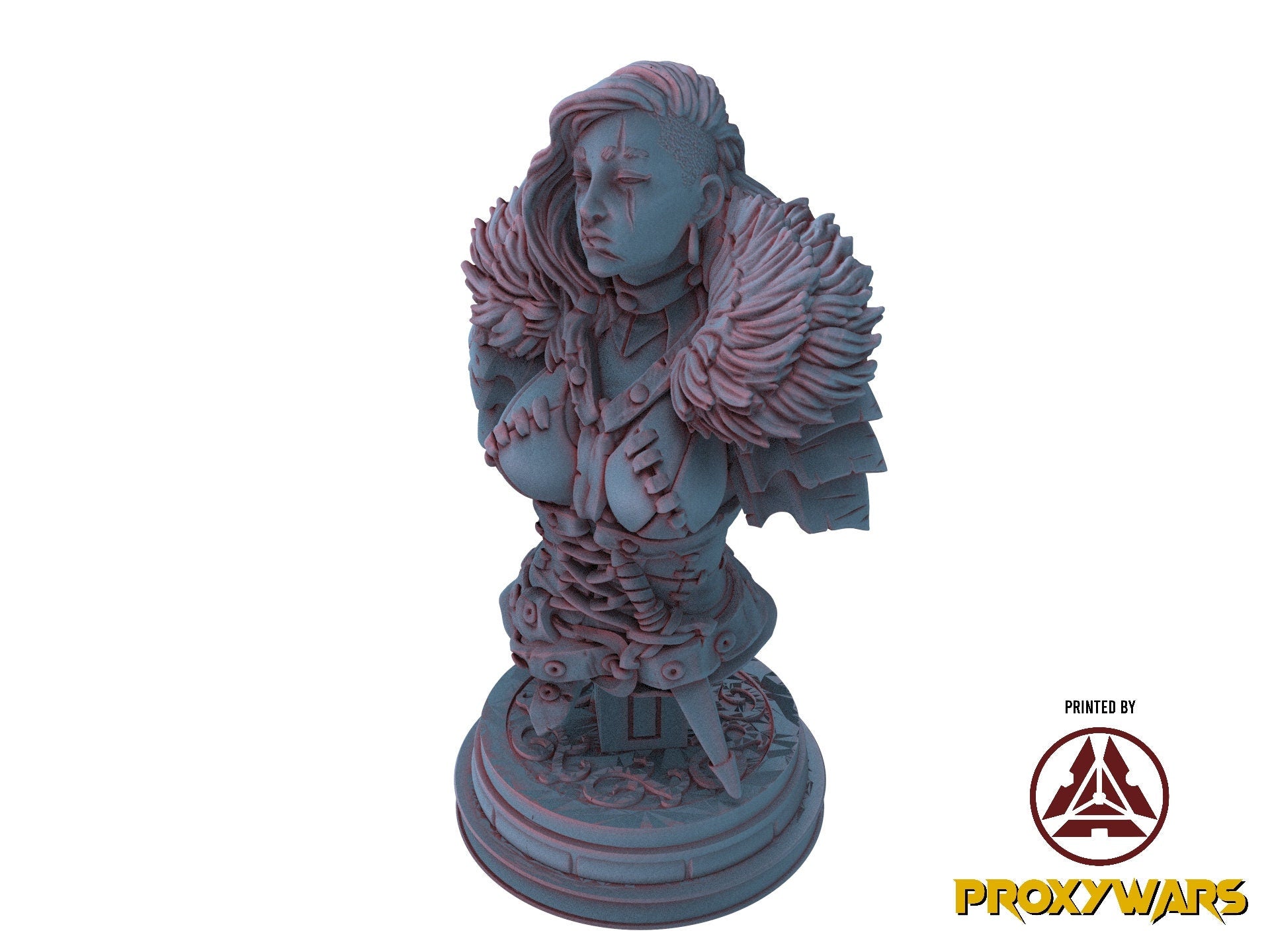 The Court Blood - Bust - Dwarf Creature Hunter, creatures of darkness, Ennemy, Flesh of Gods, for Wargames, Dungeons & Dragons TTRPG