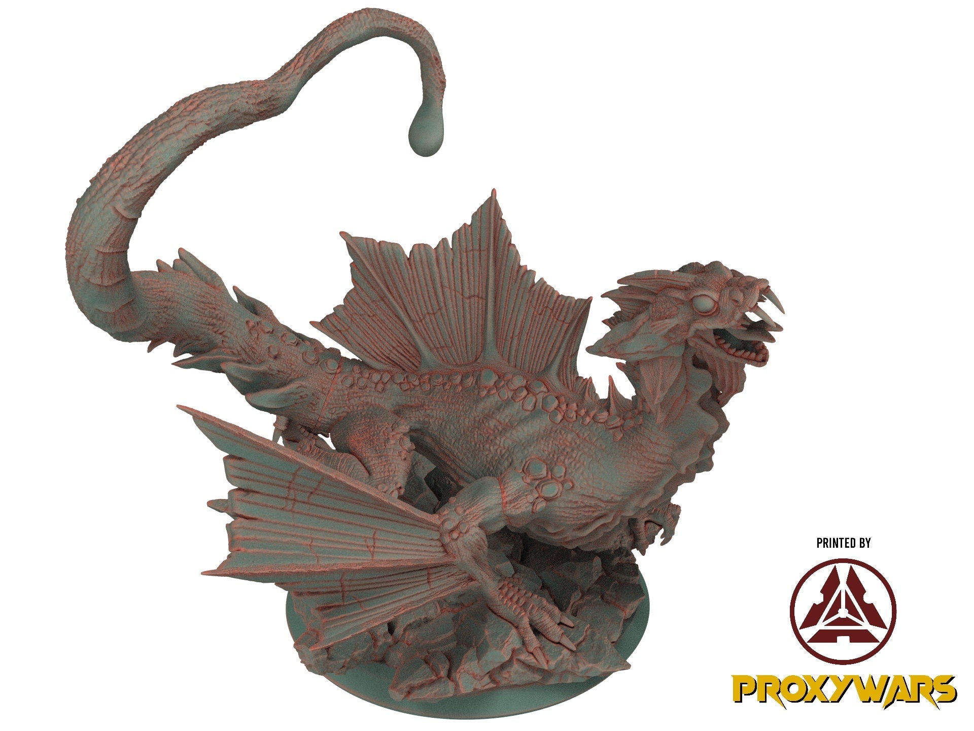 The Hadonium Mines - Enemy - Deep Dragon (75 mm), chaos and carnage, Enemy, Flesh of Gods, for Wargames, Dungeons & Dragons TTRPG