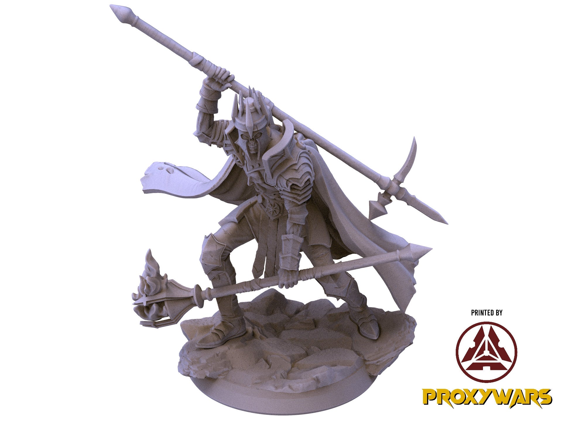 The Crimson Calamity - Enemy - Draconian Knight male, Flesh of Gods, for Wargames, Dungeons & Dragons TTRPG