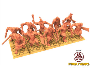 Cinan - Anubis - Chemou - Payni : Assault, Battle Drone, space robot guardians of the Necropolis, modular posable miniatures