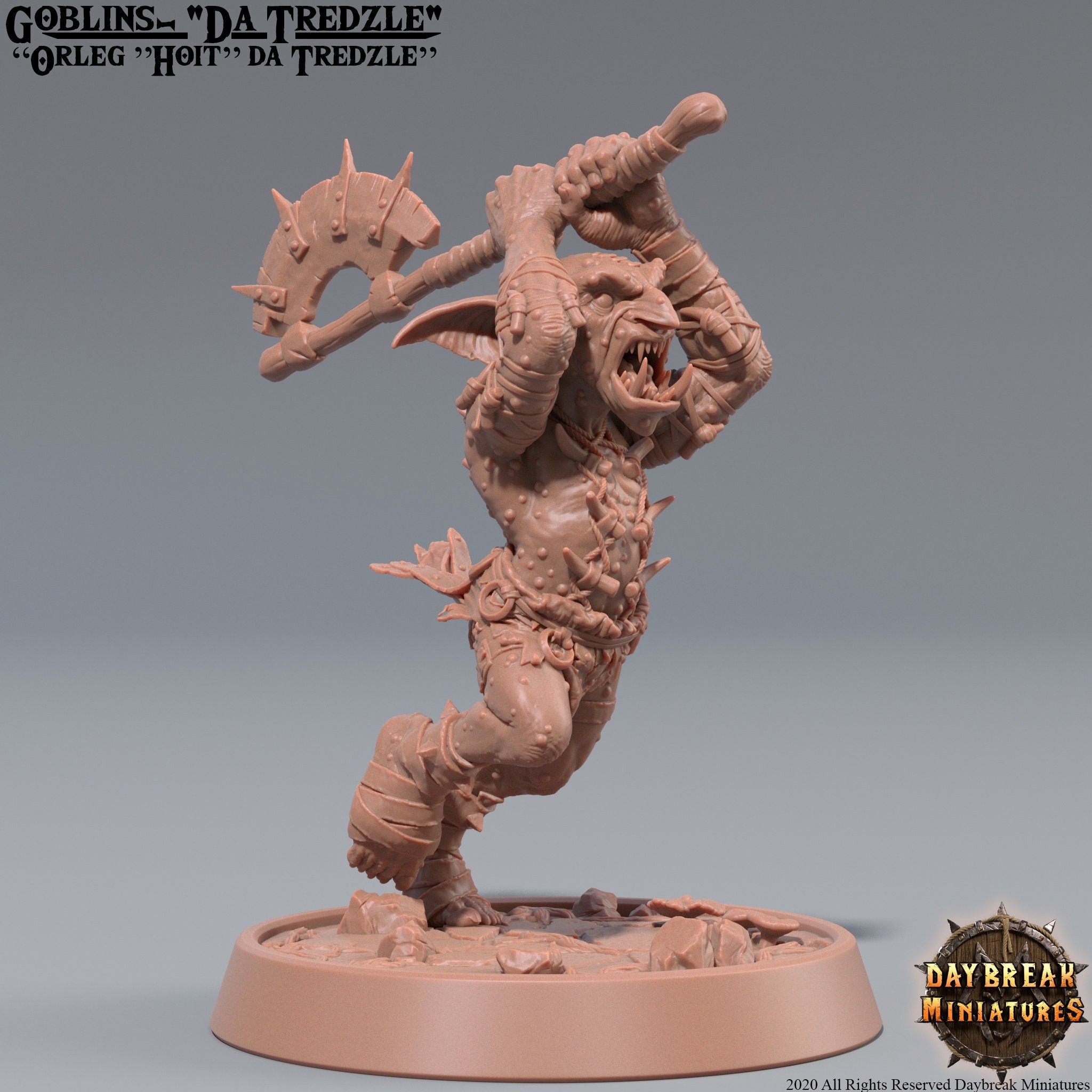 Goblins da Tredzle - Orleg ”Hoit” da Tredzle, quest for glory, DayBreak Miniatures, for Wargames, Dungeons & Dragons TTRPG