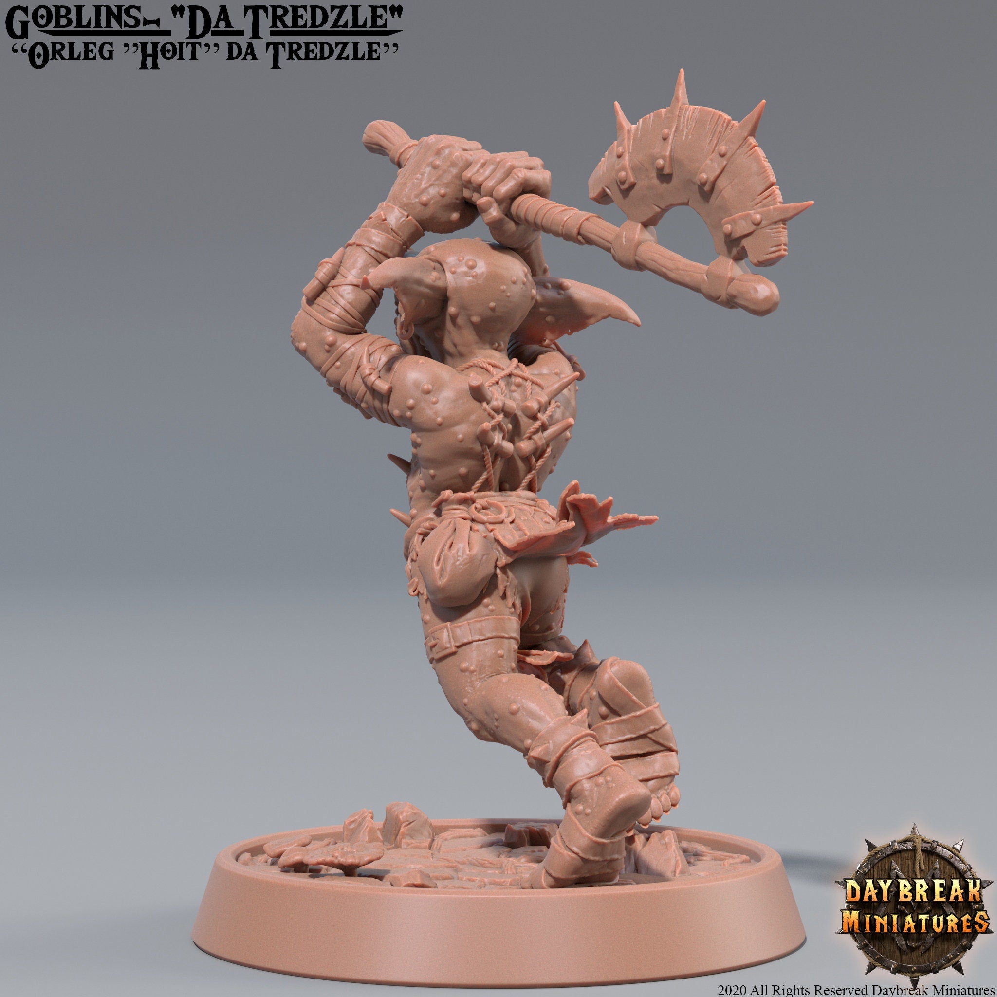 Goblins da Tredzle - Orleg ”Hoit” da Tredzle, quest for glory, DayBreak Miniatures, for Wargames, Dungeons & Dragons TTRPG