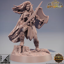 Load image into Gallery viewer, The Elves of the High Hollow - Arren Klooser, quest for glory, DayBreak Miniatures, for Wargames, Dungeons &amp; Dragons TTRPG
