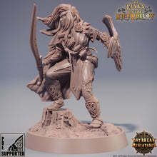 Load image into Gallery viewer, The Elves of the High Hollow - Merlo Kataa, quest for glory, DayBreak Miniatures, for Wargames, Dungeons &amp; Dragons TTRPG
