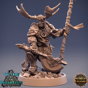 The Tribe Of The Fallen Flame - Grandmaster Stormhorn, quest for glory, DayBreak Miniatures, for Wargames, Dungeons & Dragons TTRPG