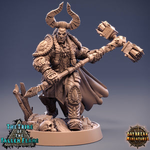 The Tribe Of The Fallen Flame - Grandmaster Stormhorn, quest for glory, DayBreak Miniatures, for Wargames, Dungeons & Dragons TTRPG