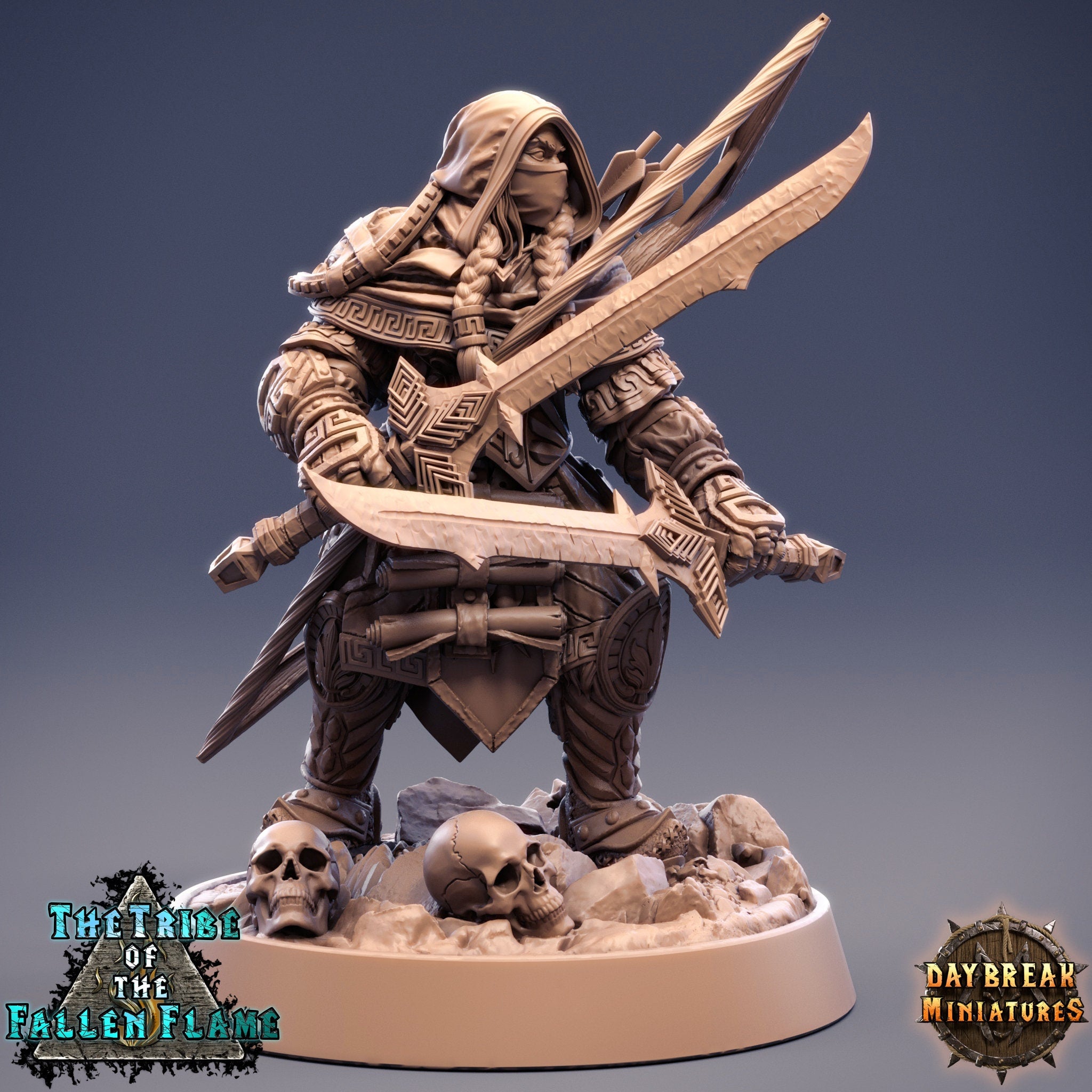 The Tribe Of The Fallen Flame - Ancient Dreadwriggler, quest for glory, DayBreak Miniatures, for Wargames, Dungeons & Dragons TTRPG