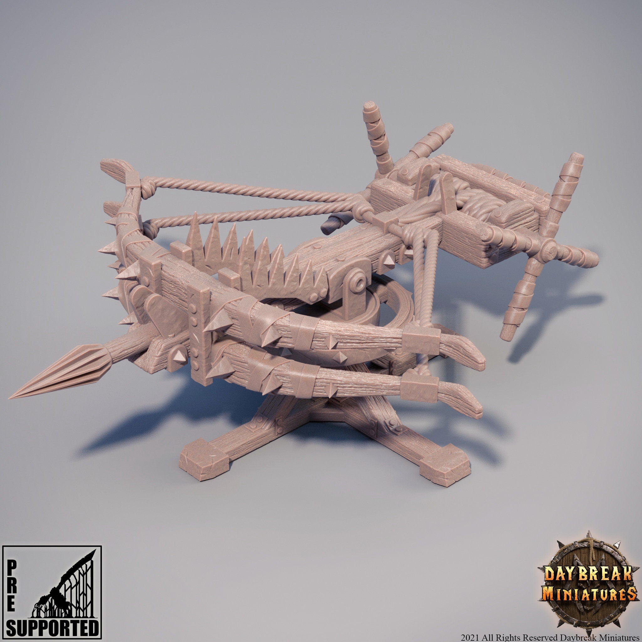 Dragonborn The Stoneborn of the Fire - Skullpiercer crossbow, quest for glory, DayBreak Miniatures, for Wargames, Dungeons & Dragons TTRPG