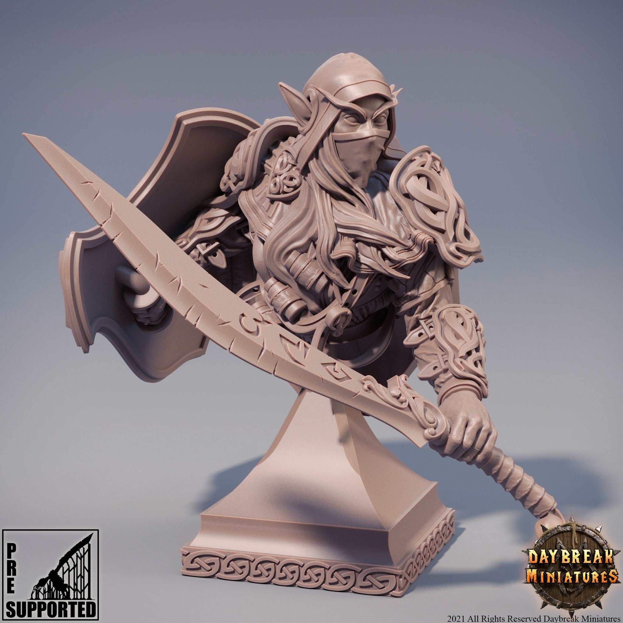 Deitin the Whisperer - BUST, quest for glory, DayBreak Miniatures, for Wargames, Dungeons & Dragons TTRPG