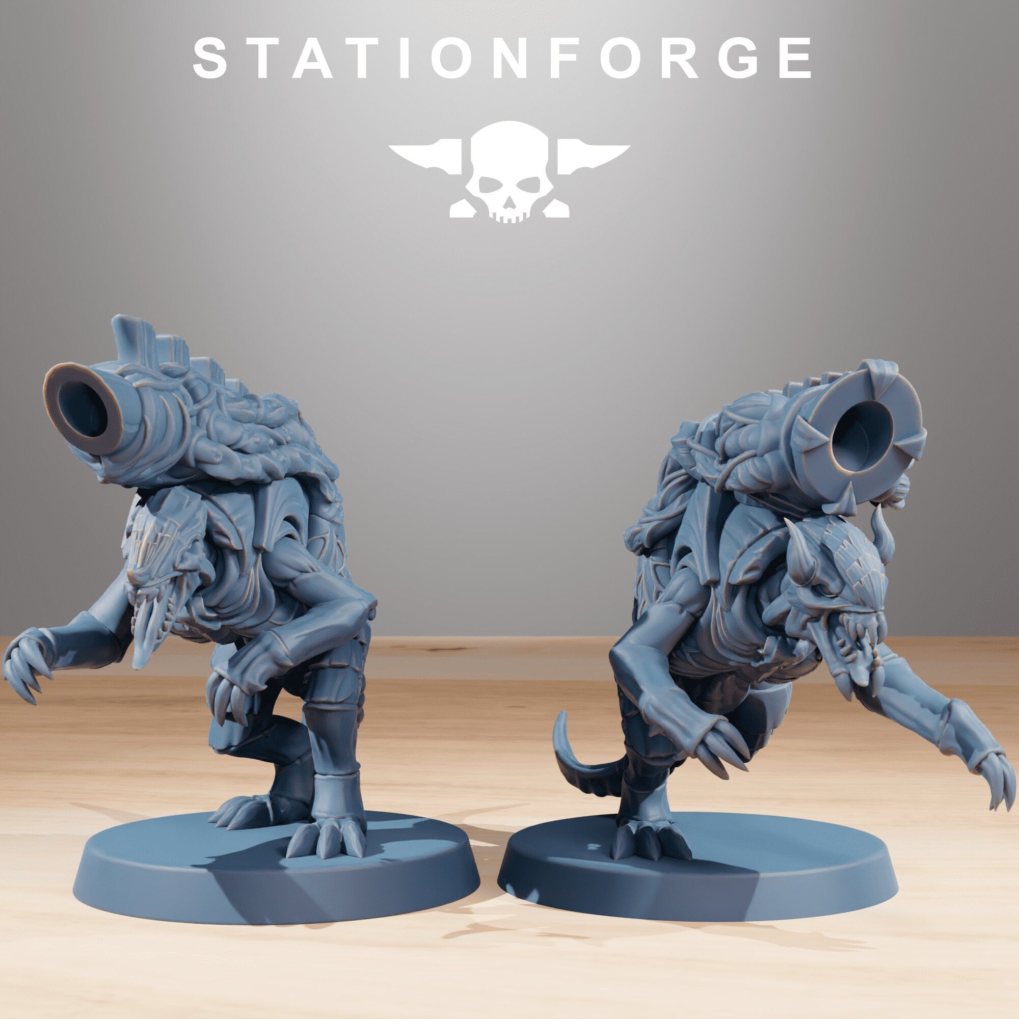 Fukai -Xenarid Mortars, mechanized infantry, post apocalyptic empire, usable for tabletop wargame.