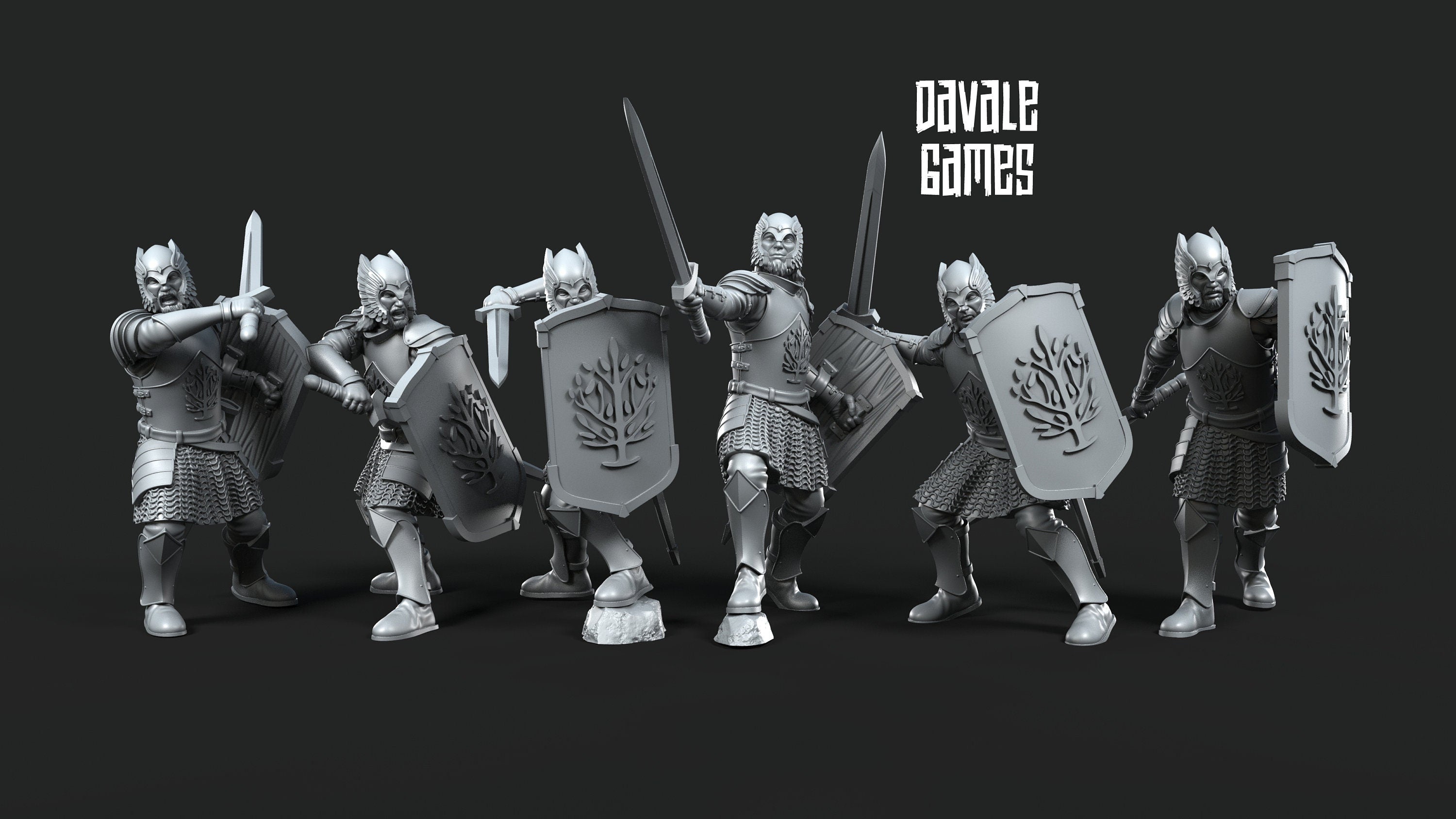 Ornor - Rangers of the North, Protectors of the Shire, Dune Din, Misty Mountains, Bowmen, Scouts miniatures for wargame D&D, Lotr...