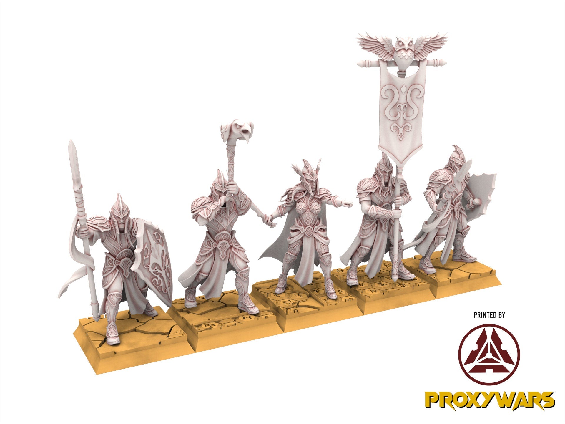 Hight Elves - Silvermoor - Warriors, Fantasy elves, usable for 9th Age, Fantasy Battle, Oldhammer, King of war