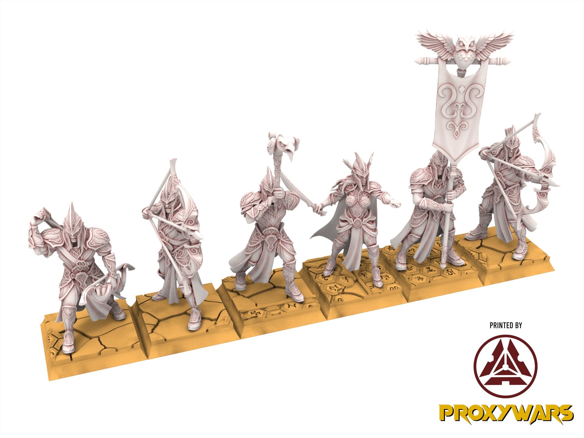 Hight Elves - Silvermoor - Archers, Fantasy elves, usable for 9th Age, Fantasy Battle, Oldhammer, King of war