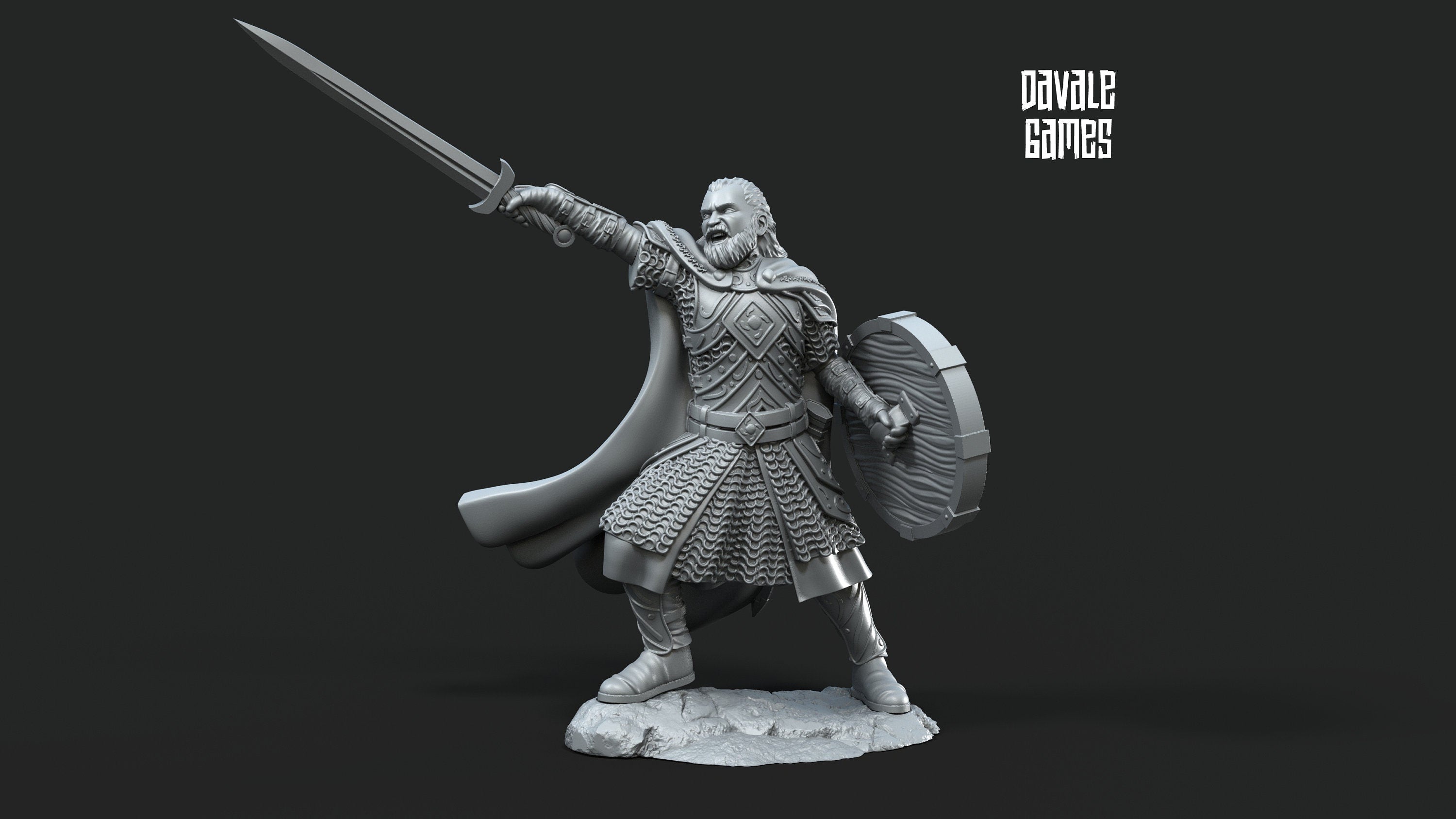 Rohan - Erwin The Son foot and mounted, the Horse-lords, rider of the mark, minis for wargame D&D, Lotr...