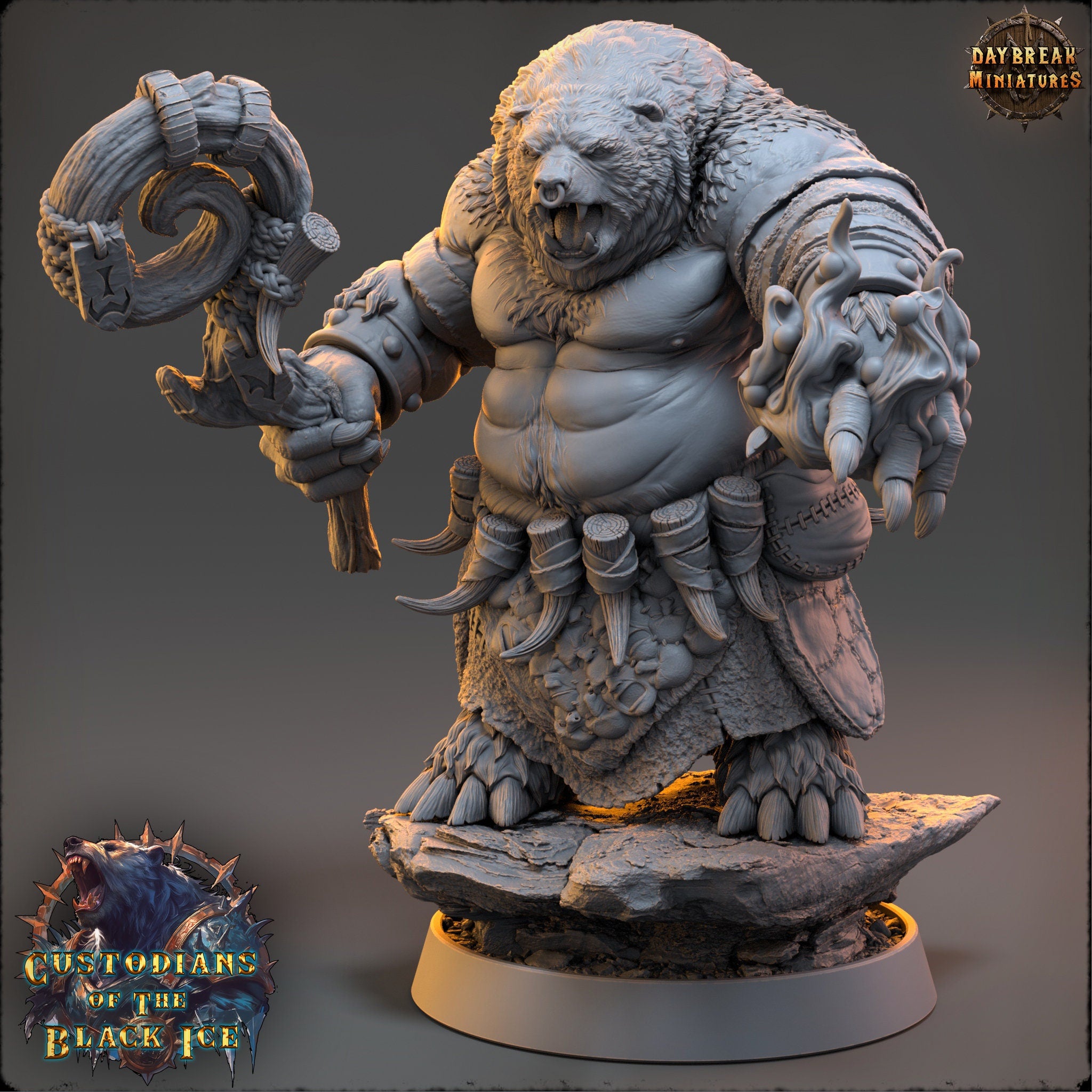 Custodians of The Black Ice - Igor Masher, quest for glory, DayBreak Miniatures, for Wargames, Dungeons & Dragons TTRPG