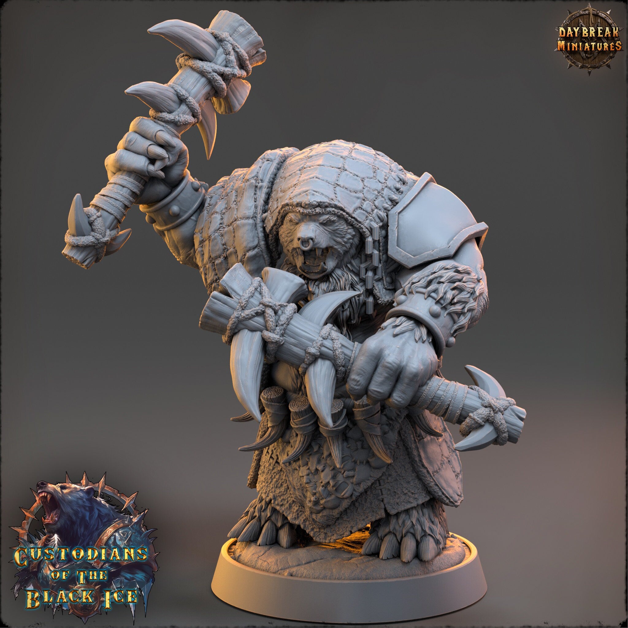 Custodians of The Black Ice - Gutter Klusk, quest for glory, DayBreak Miniatures, for Wargames, Dungeons & Dragons TTRPG