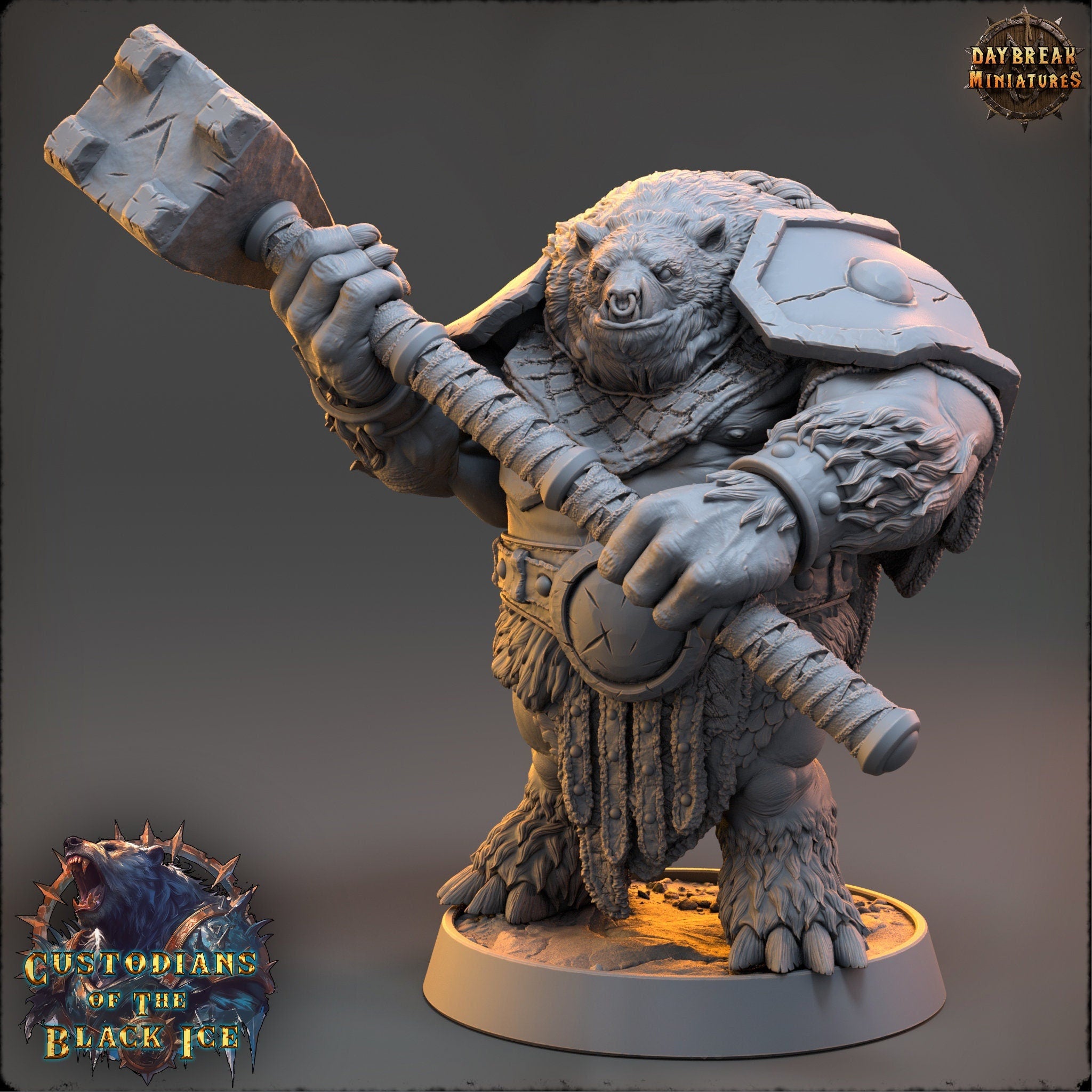 Custodians of The Black Ice - Clubber Zang, quest for glory, DayBreak Miniatures, for Wargames, Dungeons & Dragons TTRPG