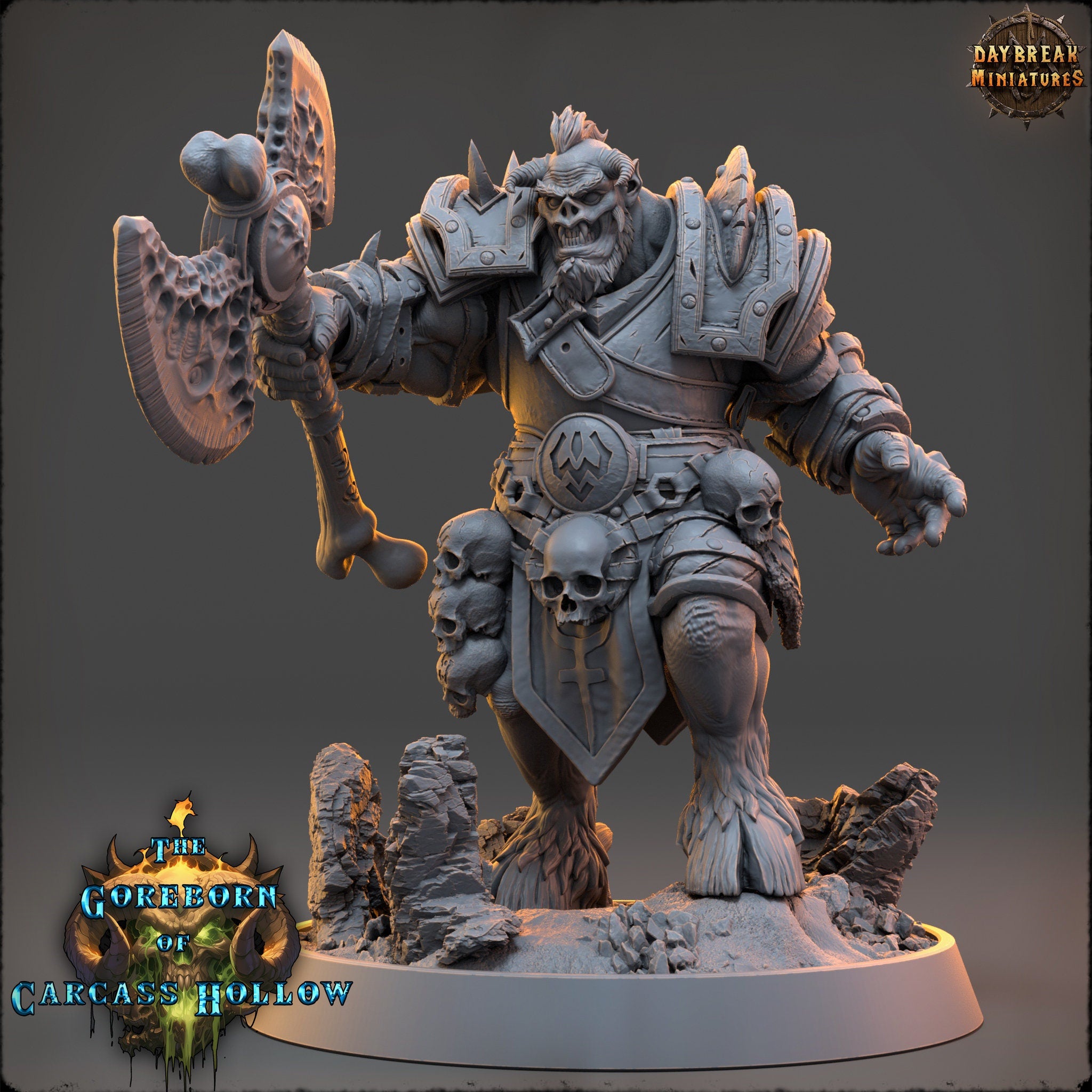 The Goreborn of Carcass Hollow - Marrow Mouth, quest for glory, DayBreak Miniatures, for Wargames, Dungeons & Dragons TTRPG