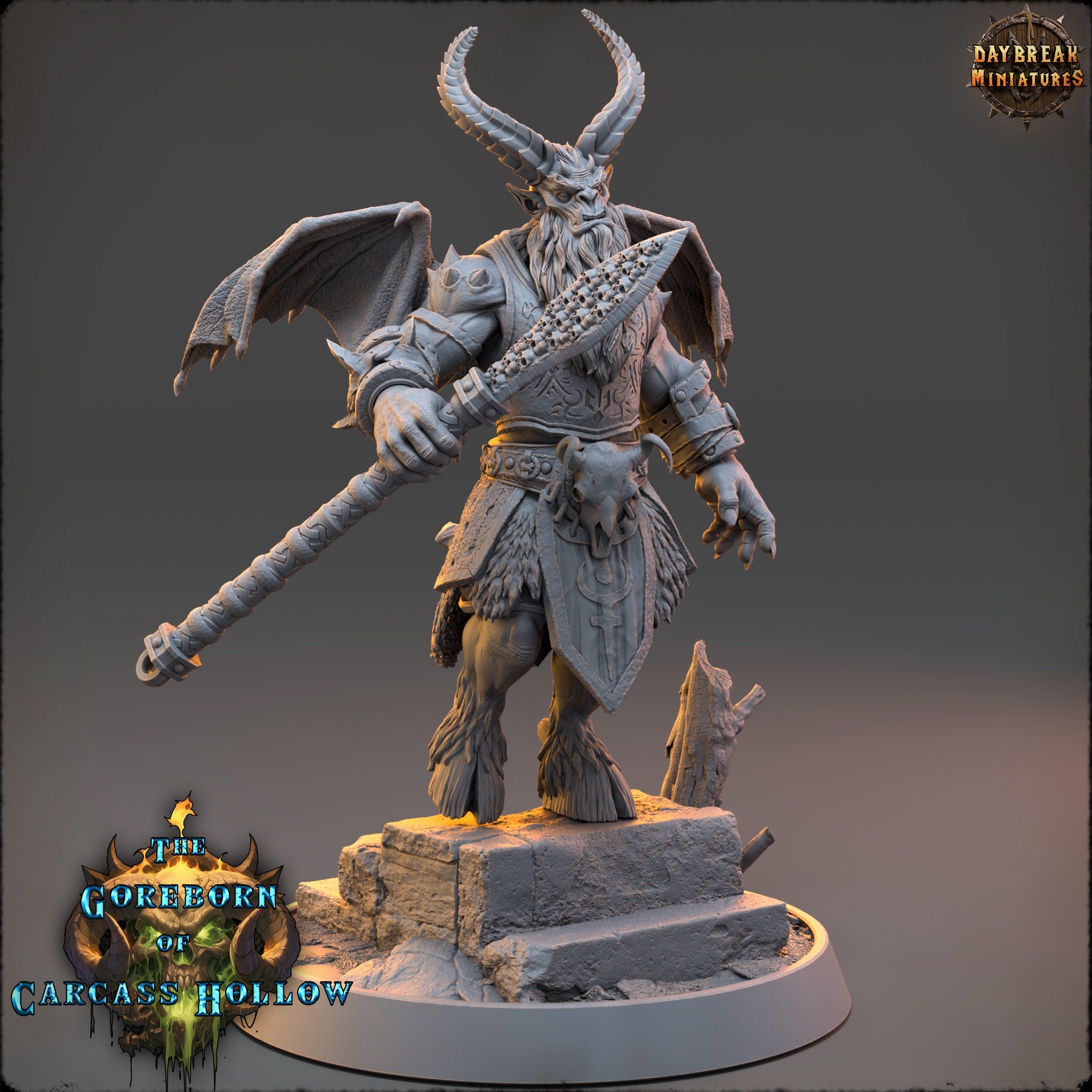 The Goreborn of Carcass Hollow - Arraz Decza, quest for glory, DayBreak Miniatures, for Wargames, Dungeons & Dragons TTRPG