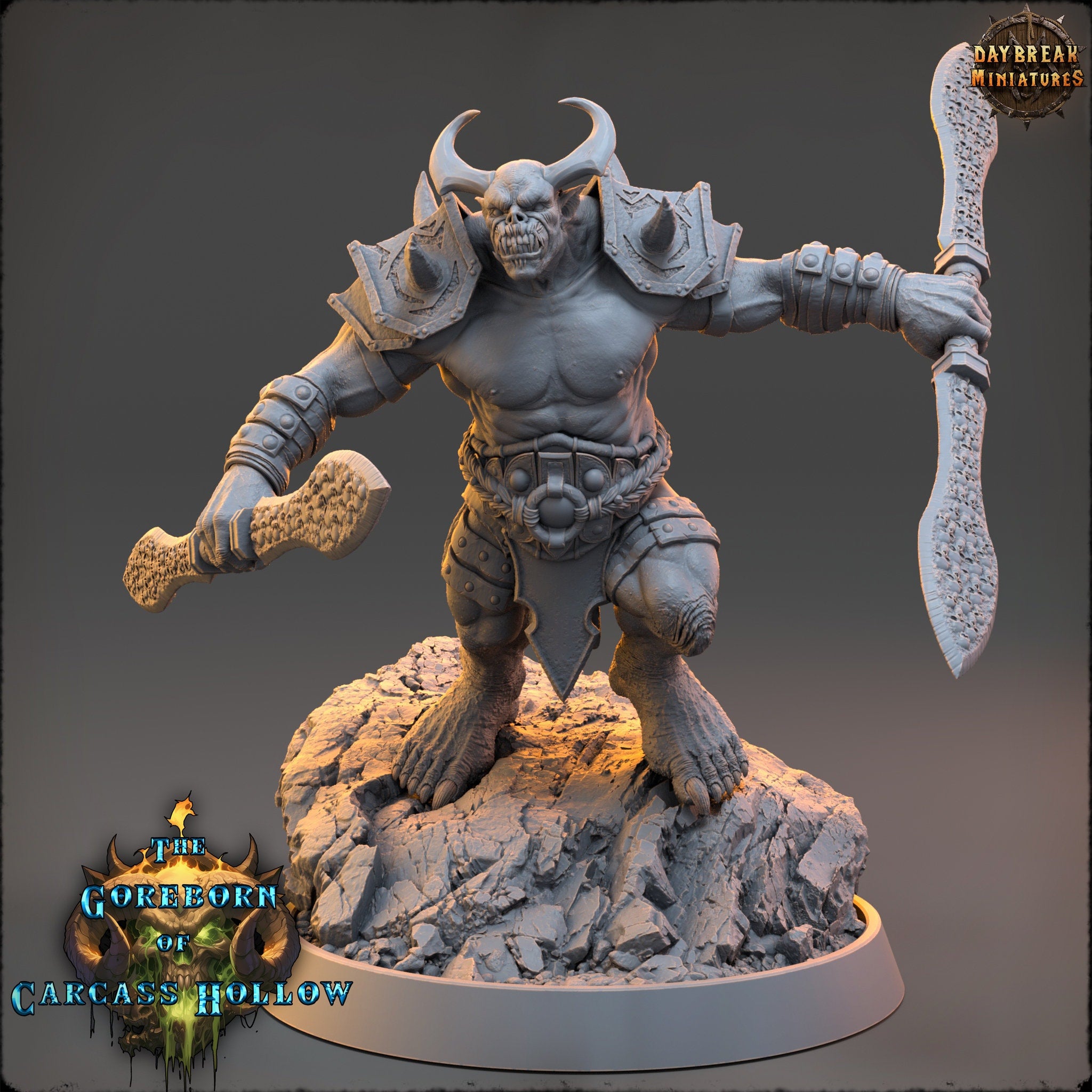 The Goreborn of Carcass Hollow - Vexar Jorath, quest for glory, DayBreak Miniatures, for Wargames, Dungeons & Dragons TTRPG