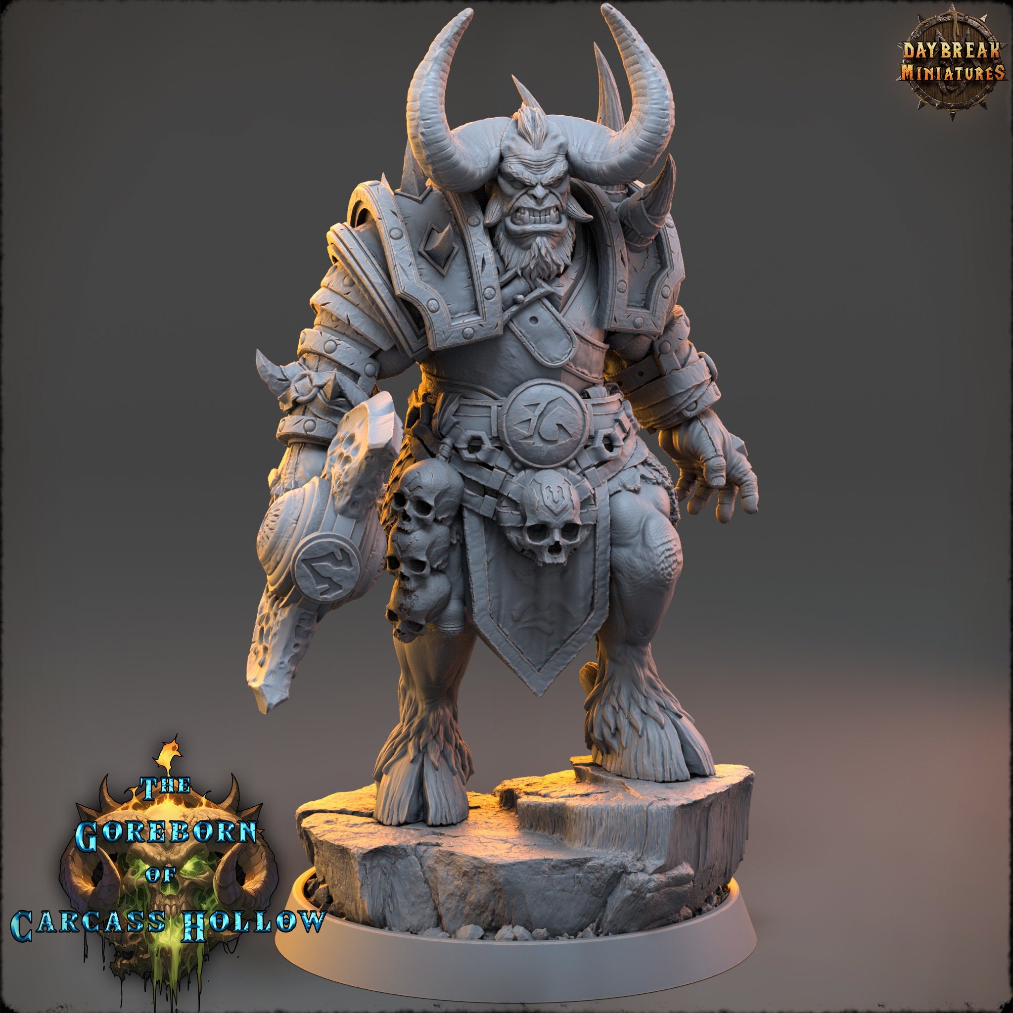 The Goreborn of Carcass Hollow - Vregosh Dooz, quest for glory, DayBreak Miniatures, for Wargames, Dungeons & Dragons TTRPG