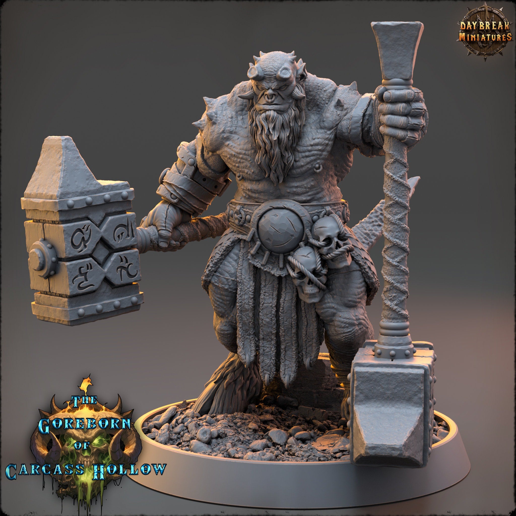 The Goreborn of Carcass Hollow - Vexar Jorath, quest for glory, DayBreak Miniatures, for Wargames, Dungeons & Dragons TTRPG