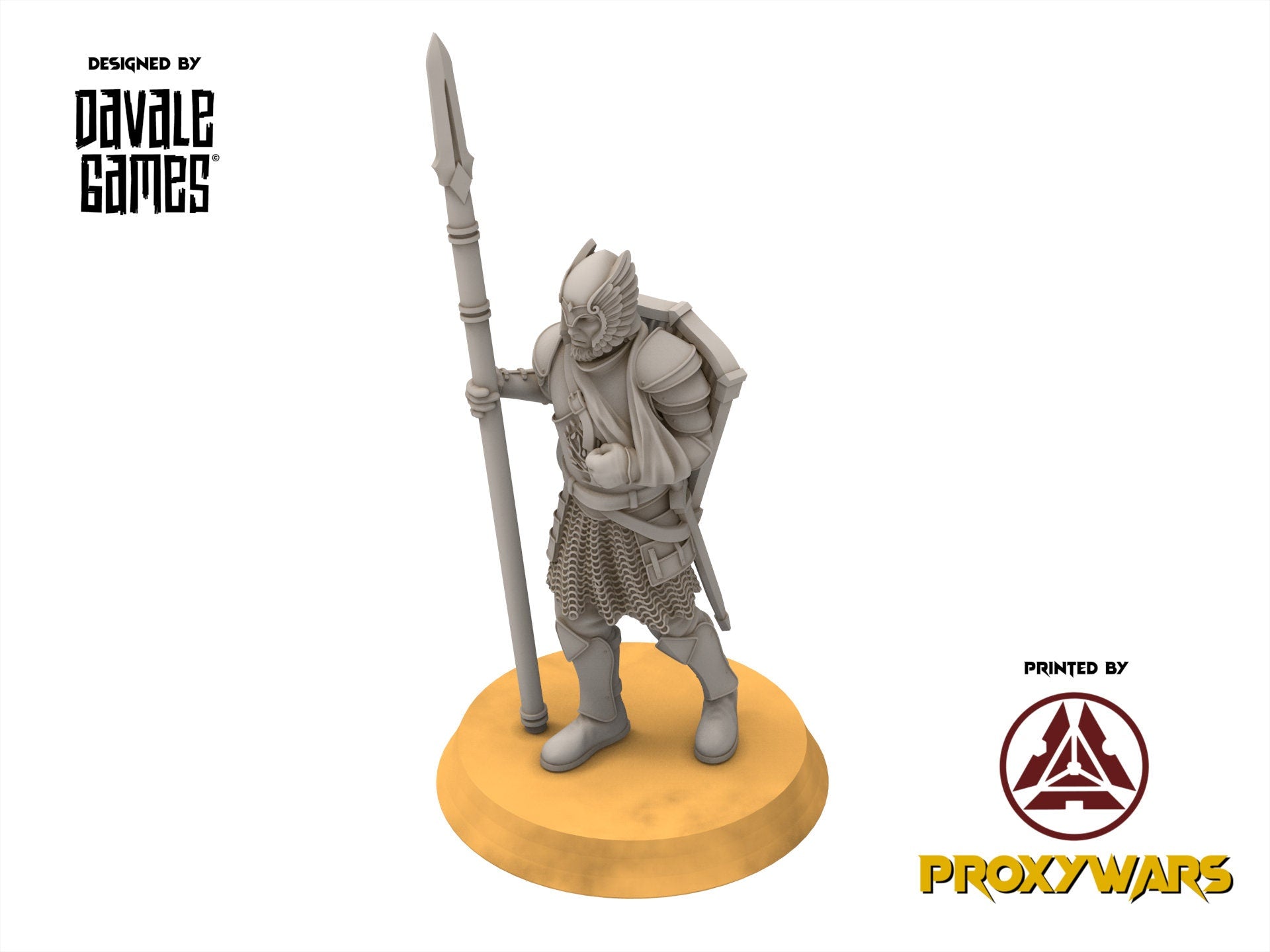 Ornor - 6x Wounded Grey Castle Warriors - Fantasy, davale games, for Wargames, Pathfinder, Dungeons & Dragons