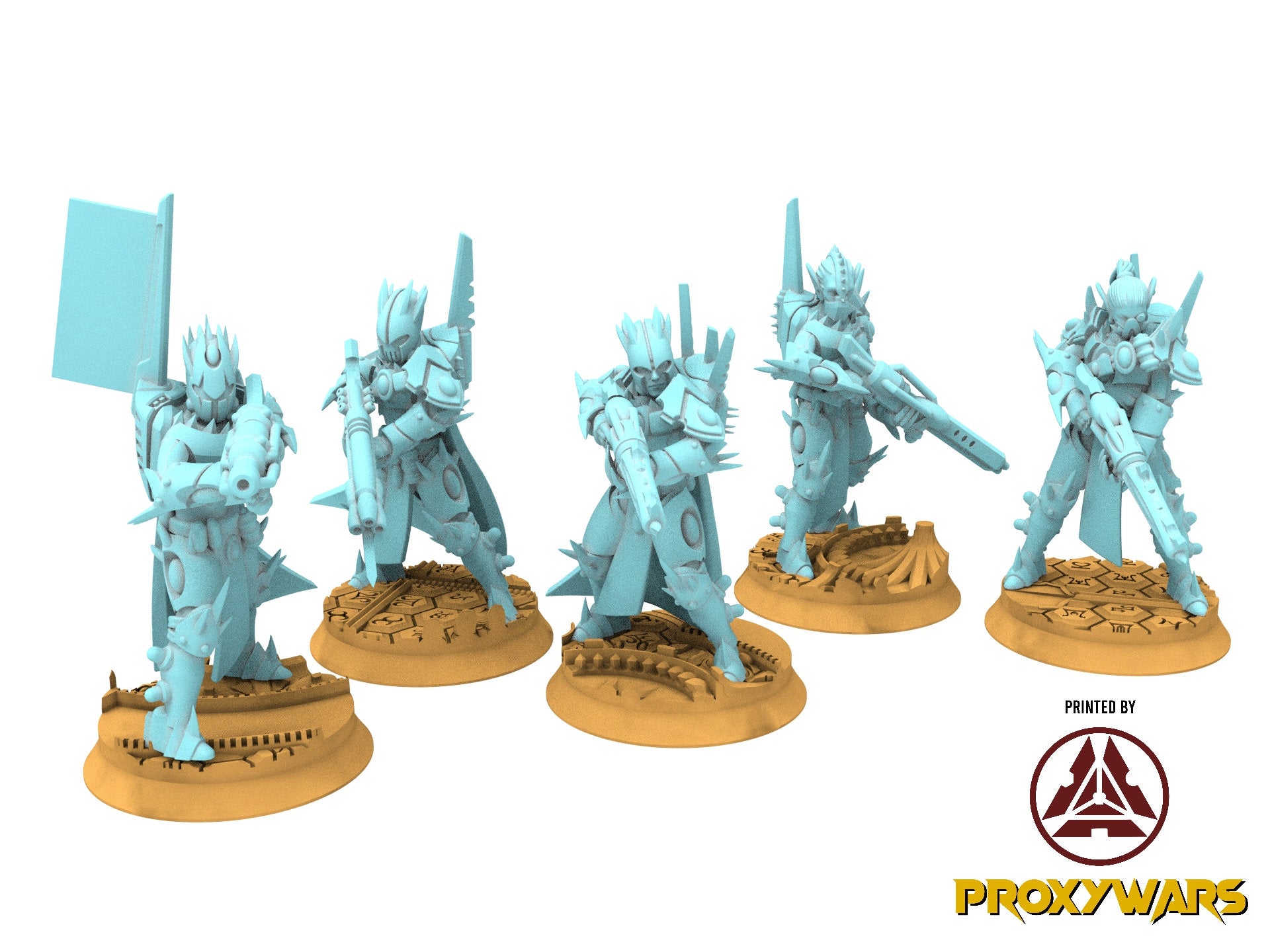 Space Elves - x1 Pirate Leader V2 Without wings - Tech Elves Edge Miniatures, The Cursed Dimension