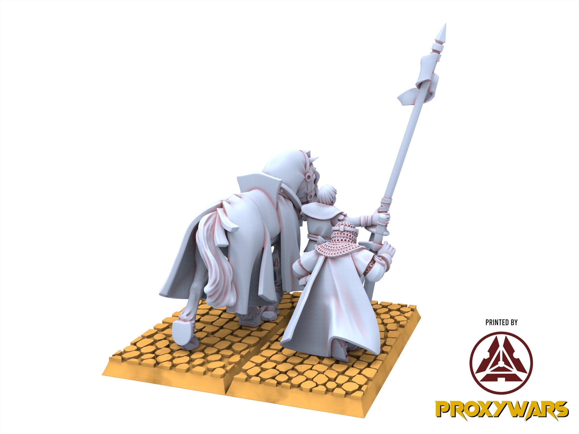 Arthurian Knights - Gallia Praying Knight, for Oldhammer, king of wars, 9th age, Highlands Miniatures