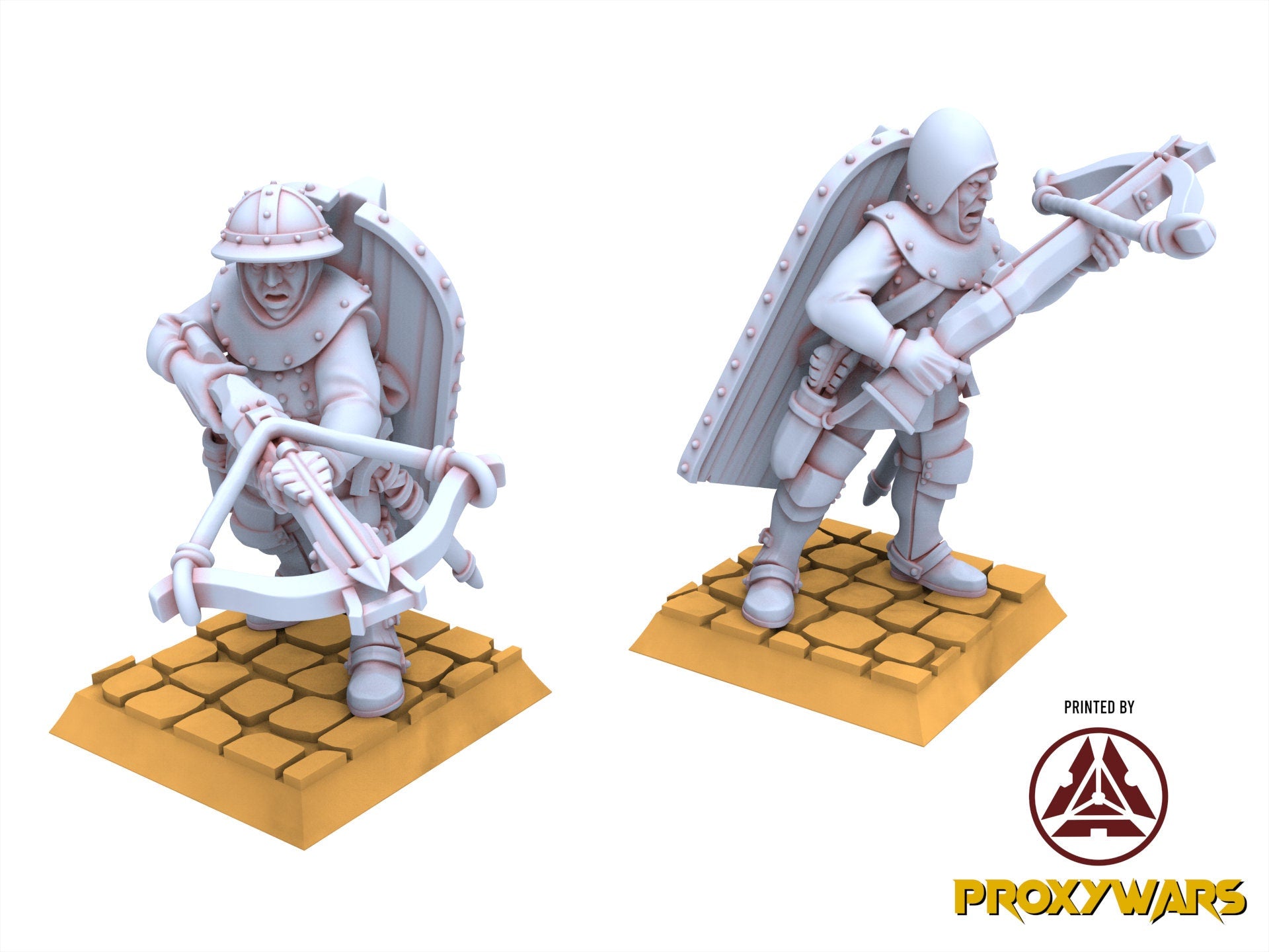 Arthurian Knights - x10 Gallia Shooters Crossbowmen, for Oldhammer, king of wars, 9th age, Highlands Miniatures