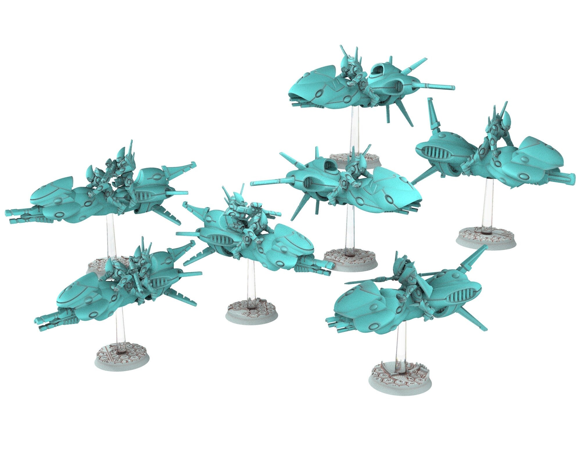 Mini Machine Elves Space Elves - Motojet modular miniature - Tech Elves Edge Miniatures,