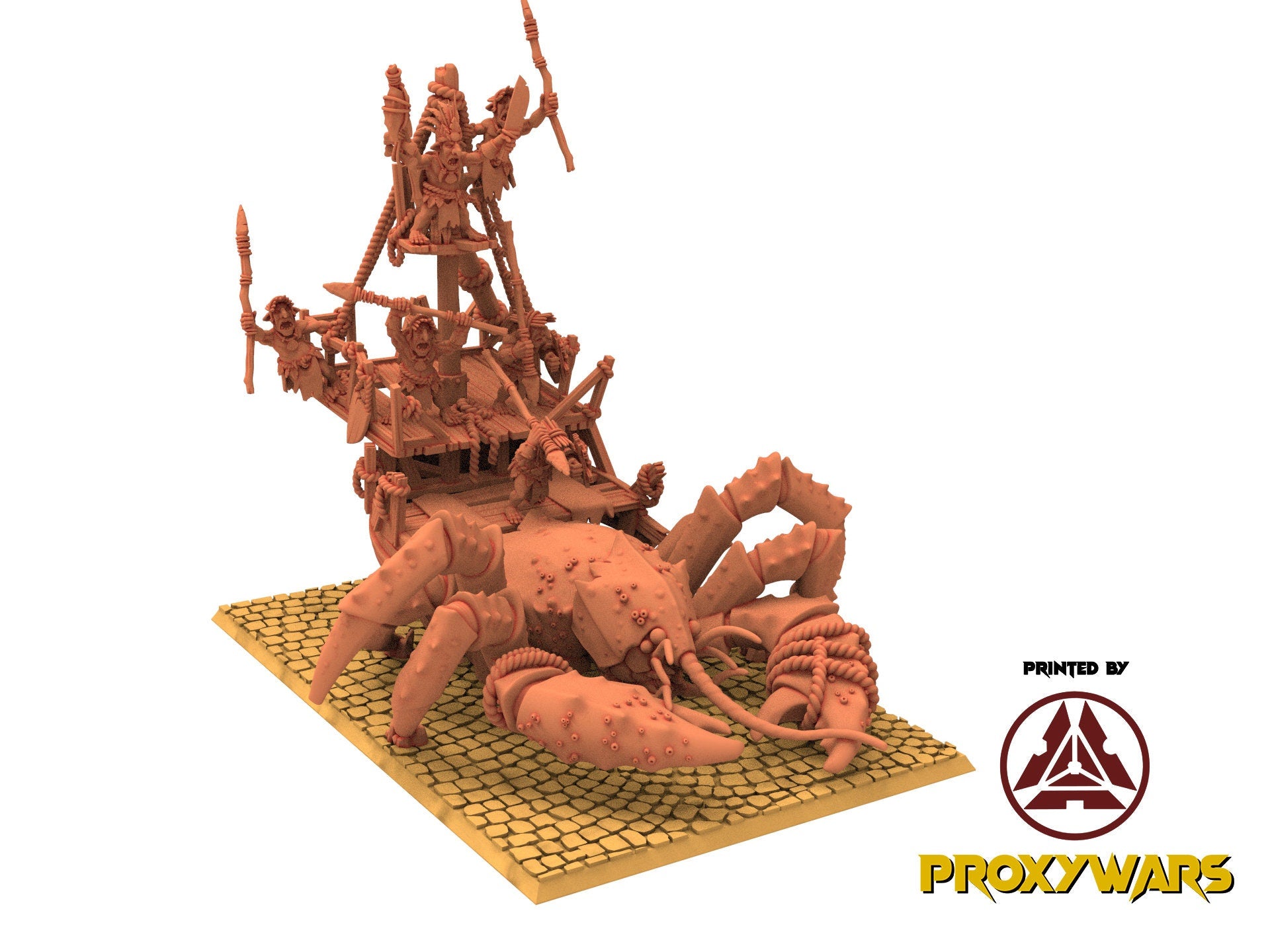 Orc & Goblin - Coast Goblins On Big Crab, utilisables pour Oldhammer, king of wars, 9th age