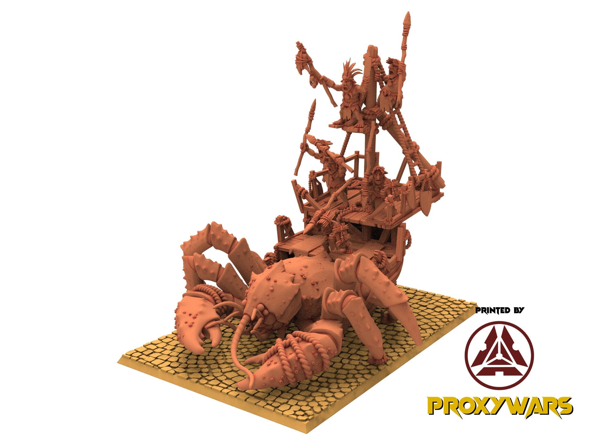 Orc & Goblin - Coast Goblins On Big Crab, utilisables pour Oldhammer, king of wars, 9th age