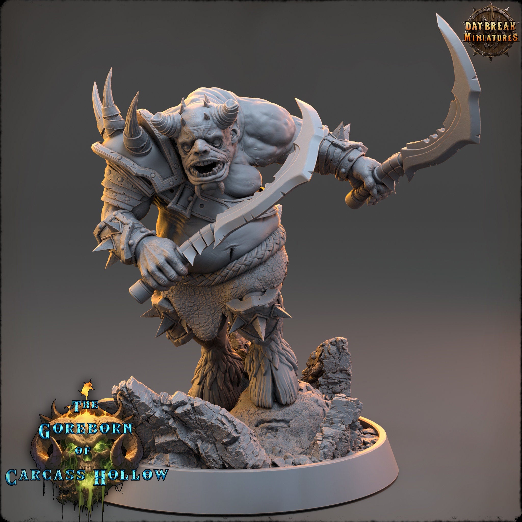 The Goreborn of Carcass Hollow - Krellar Vortex, quest for glory, DayBreak Miniatures, for Wargames, Dungeons & Dragons TTRPG