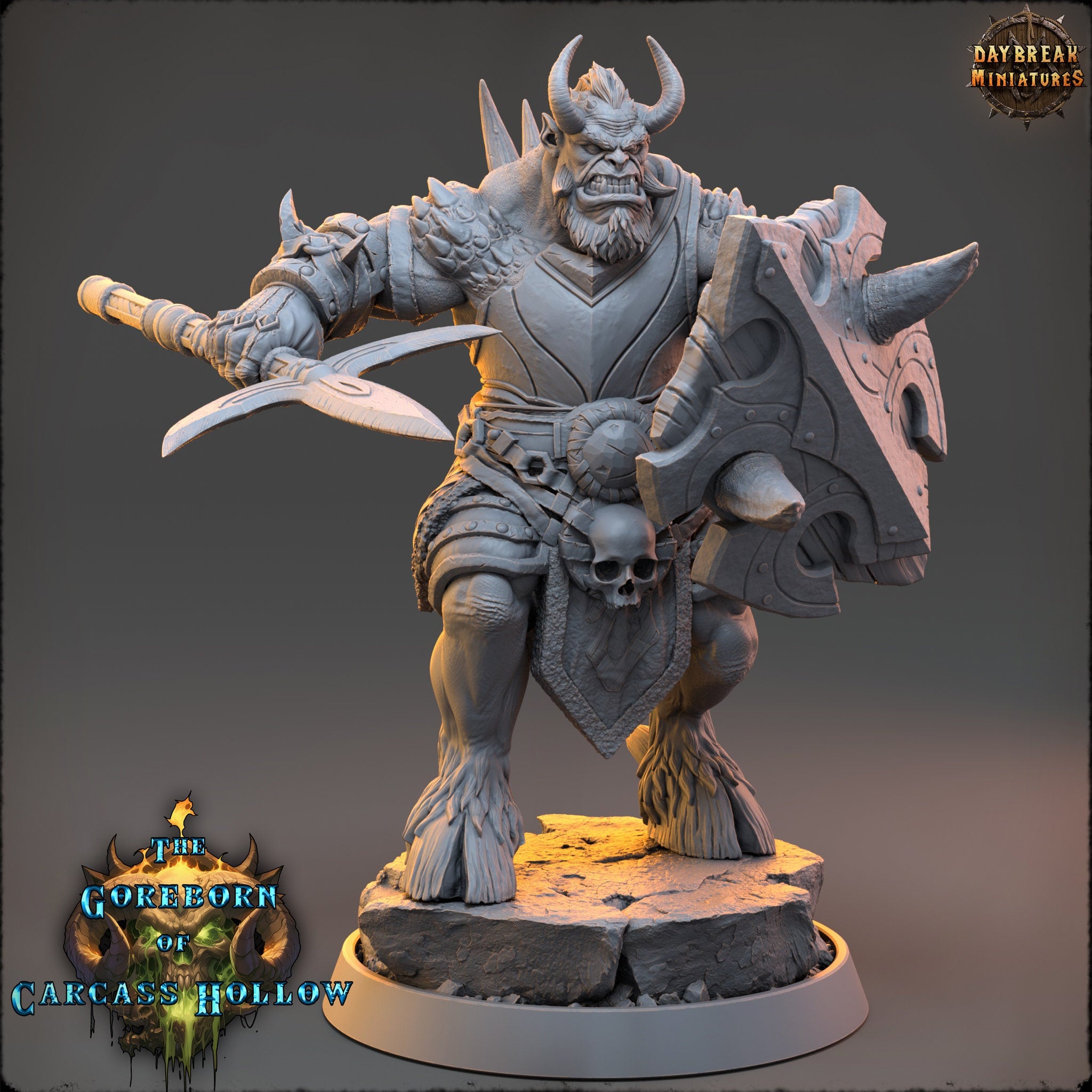 The Goreborn of Carcass Hollow - Vexar Jorath, quest for glory, DayBreak Miniatures, for Wargames, Dungeons & Dragons TTRPG