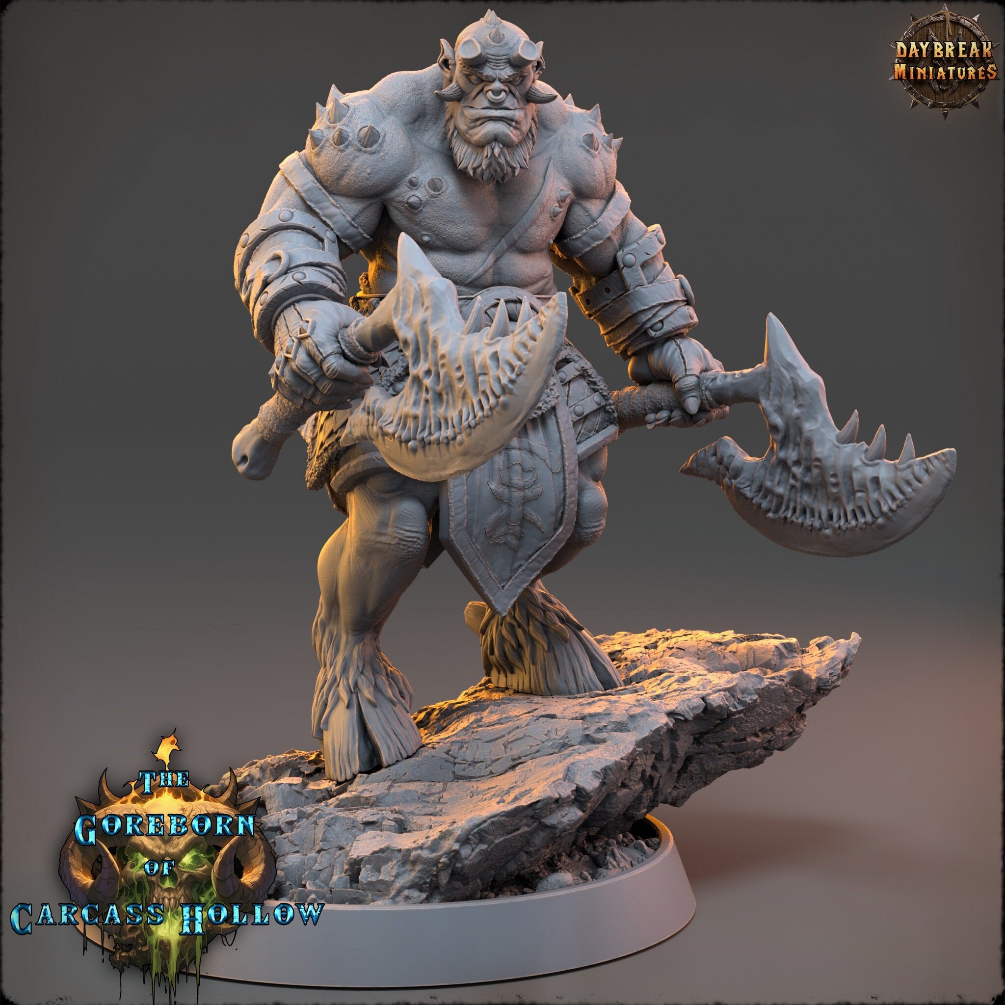 The Goreborn of Carcass Hollow - Vexar Jorath, quest for glory, DayBreak Miniatures, for Wargames, Dungeons & Dragons TTRPG