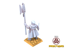 Load image into Gallery viewer, Arthurian Knights - Gallia Cleric with Relic, for Oldhammer, king of wars, 9th age, Highlands Miniatures
