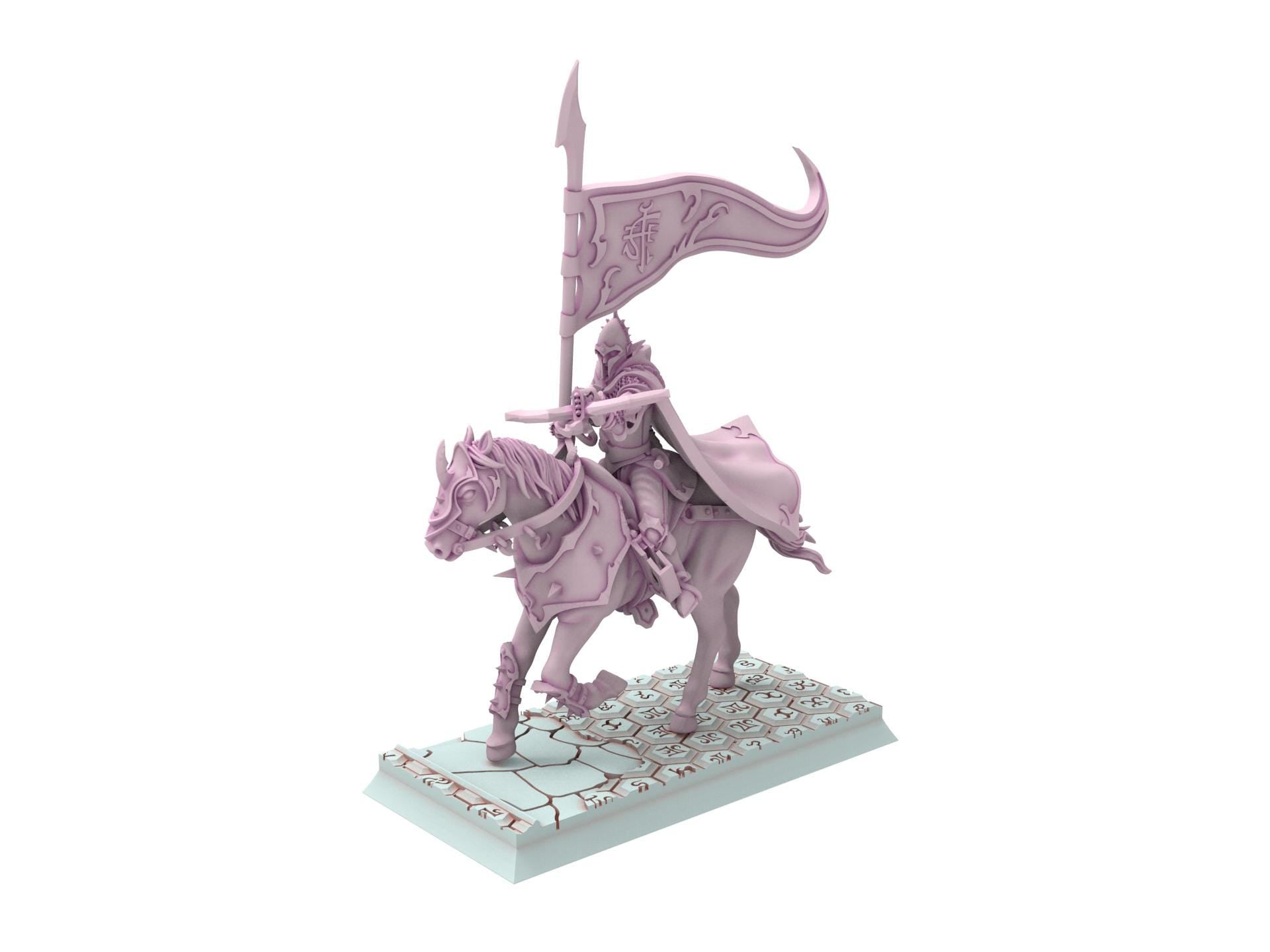 Dark Elves - Dark Riders, dark elves, Merciless north pillars usable for 9th Age, Fantasy Battle, Oldhammer, King of war, D&D...