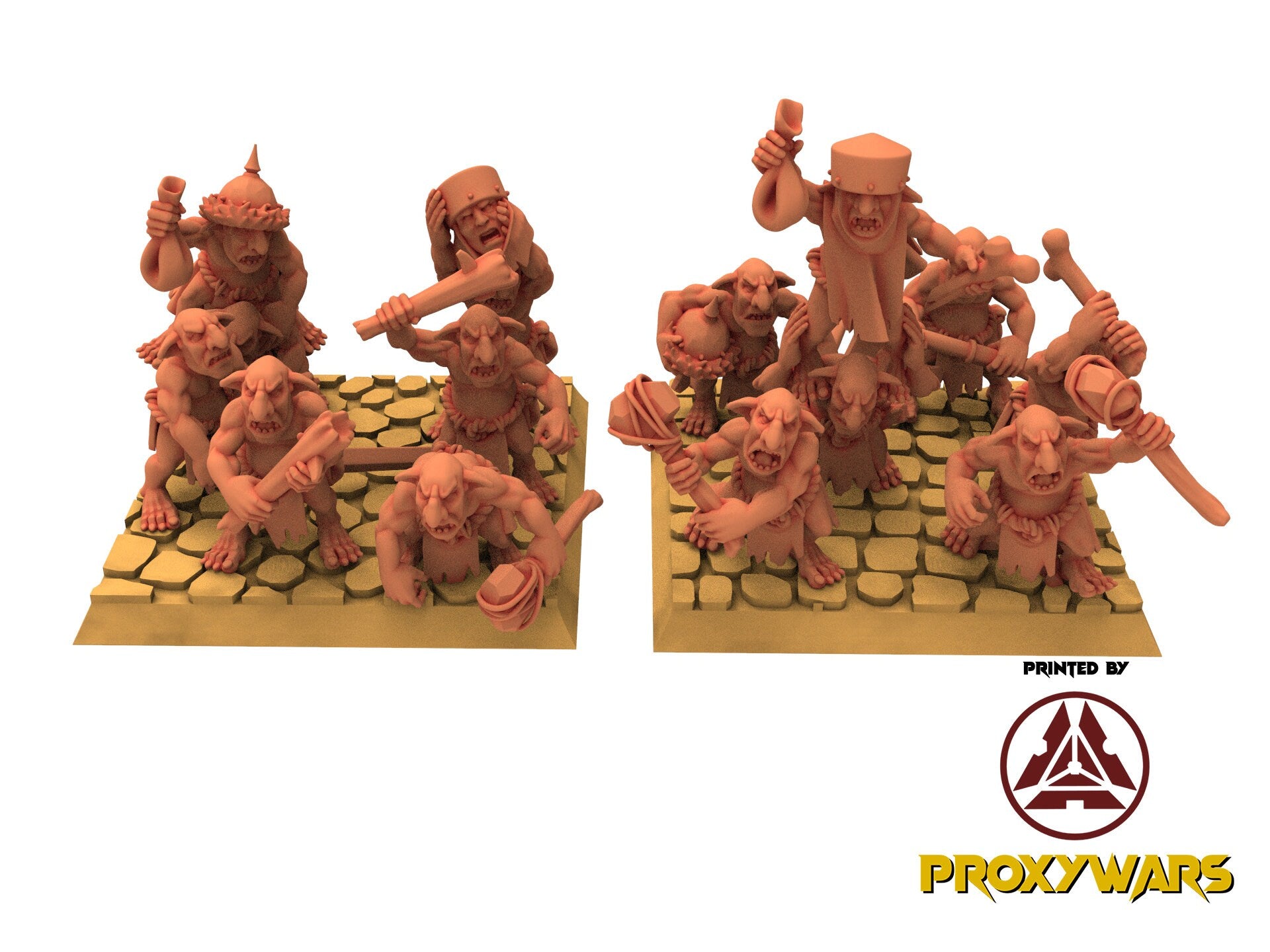 Orc & Goblin - x2 Steppe Goblors, utilisables pour Oldhammer, king of wars, 9th age