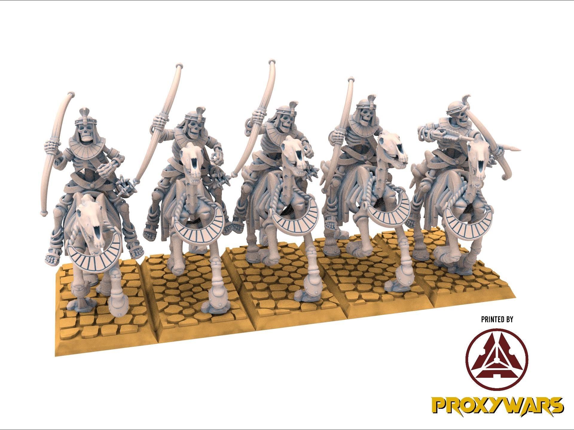 Eternal Dynasties - Ancient Skeletal Cavalry with Bows, The Ancient Skeletons, Fantasy Battle, Oldhammer, King of war, D&D