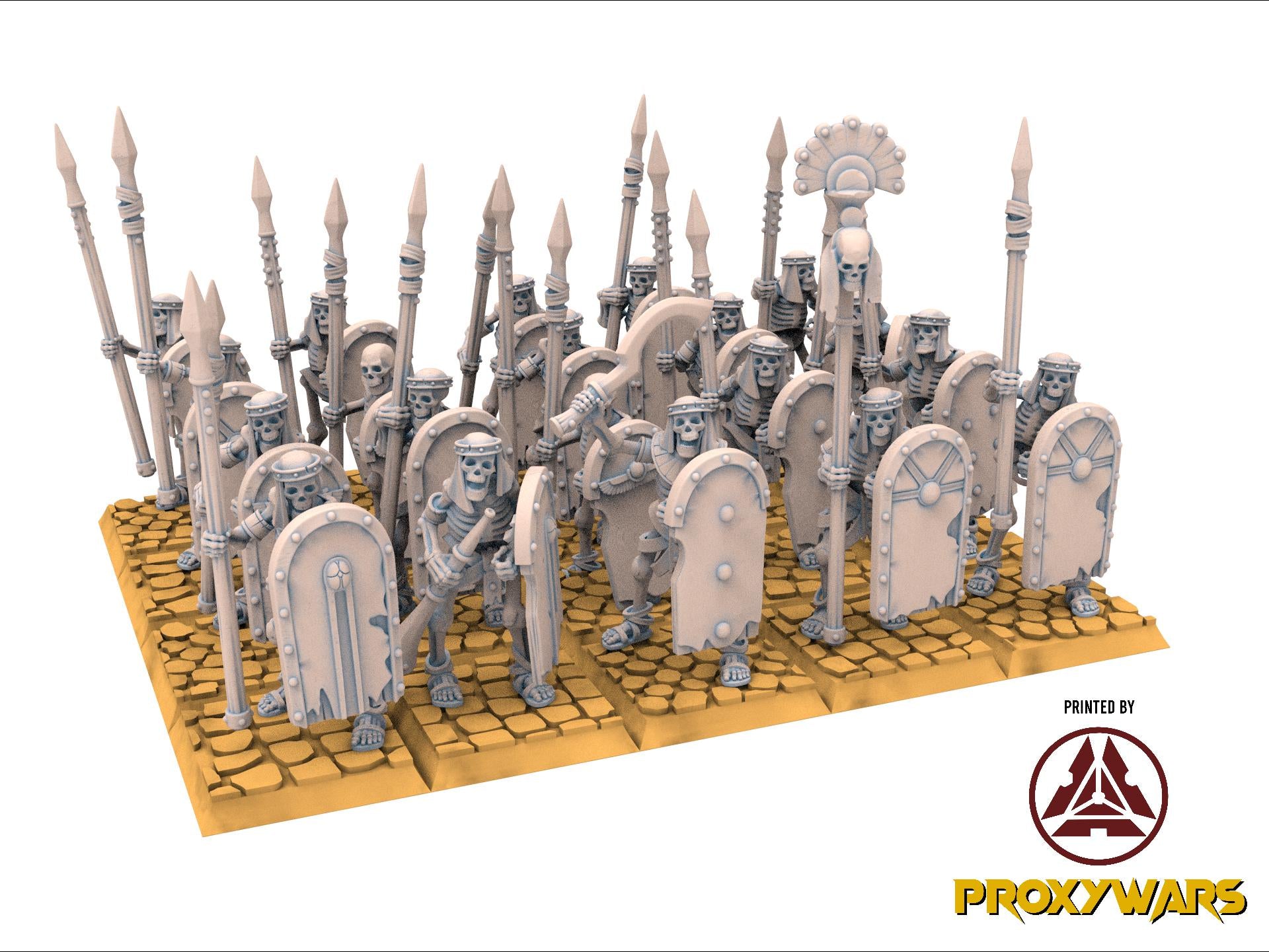 Eternal Dynasties - Ancient Skeletons with Spears, The Ancient Skeletons, Fantasy Battle, Oldhammer, King of war, D&D