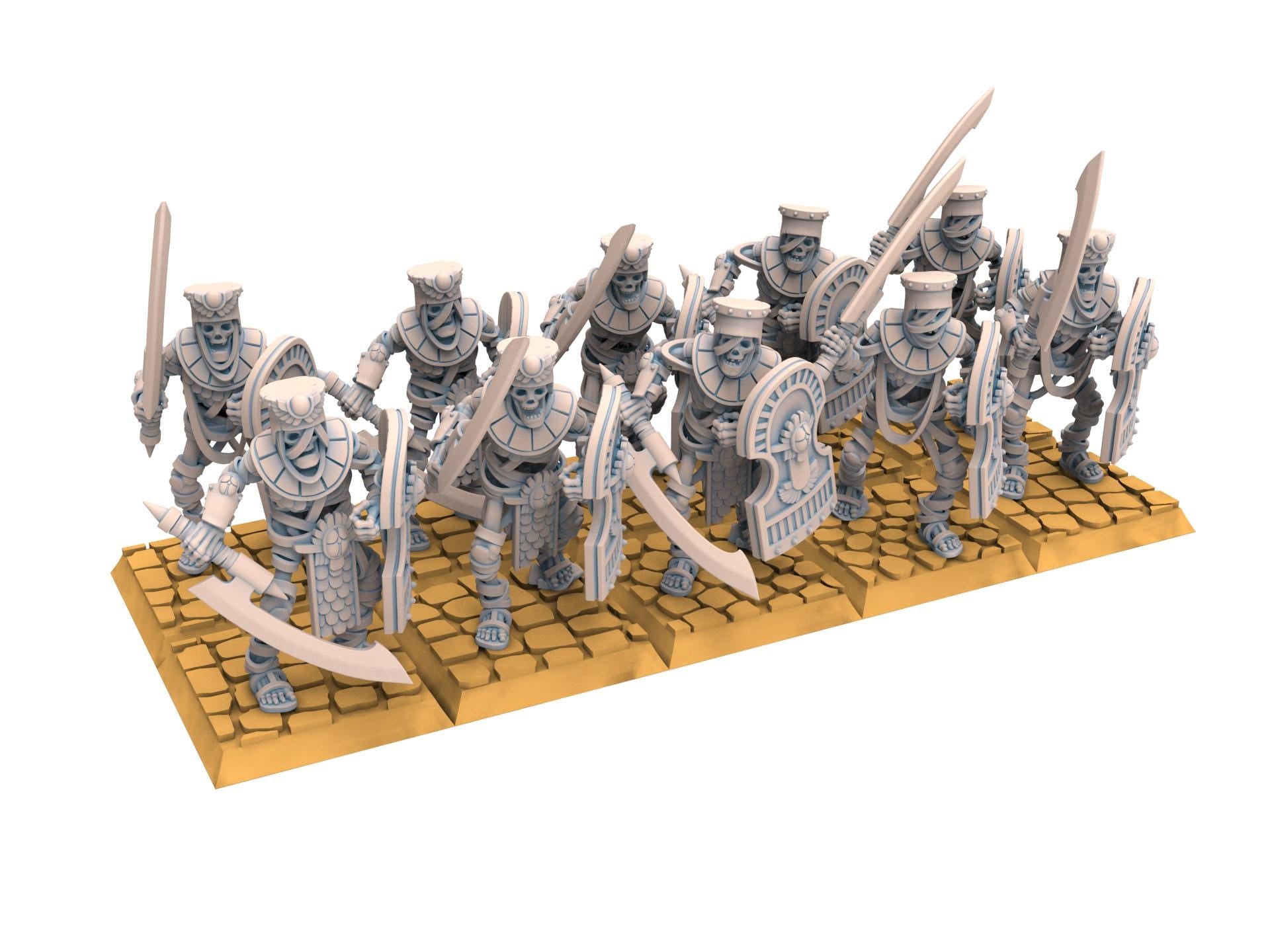 Eternal Dynasties - Ancient Skeleton Guards, The Ancient Skeletons, Fantasy Battle, Oldhammer, King of war, D&D