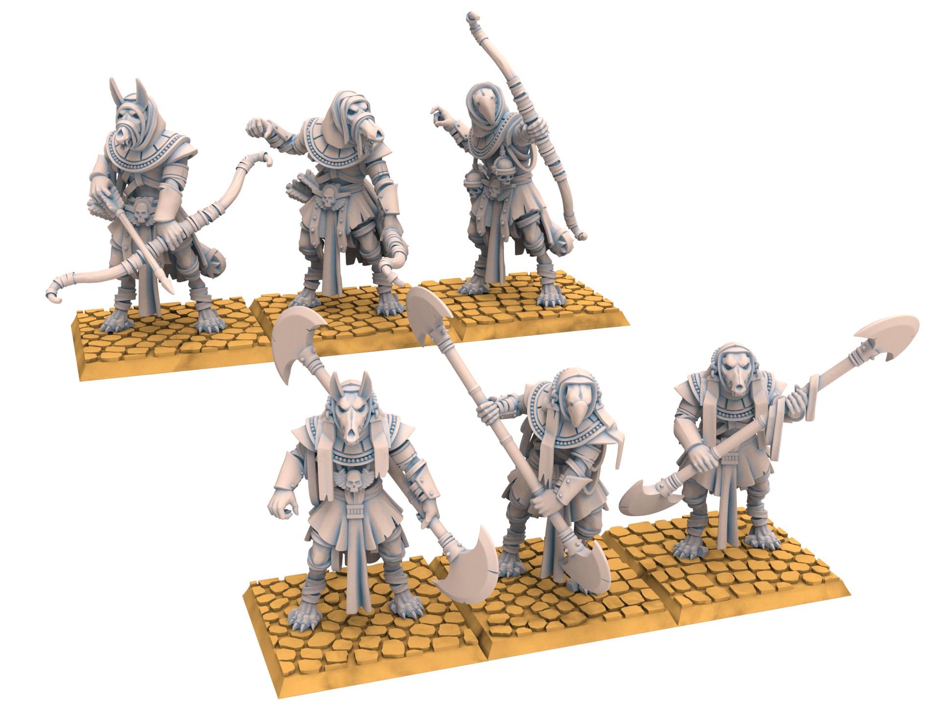 Eternal Dynasties - Anubis Guards, The Ancient Skeletons, Fantasy Battle, Oldhammer, King of war, D&D