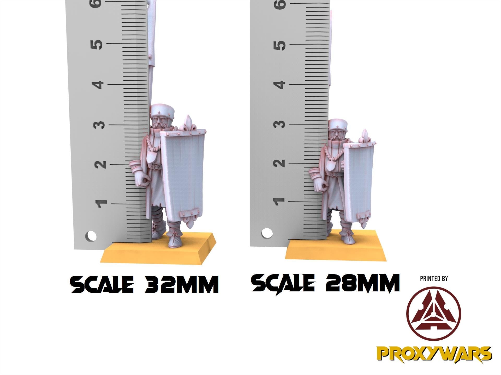 Arthurian Knights - Gallia Man at Arm with Hunting Do, for Oldhammer, king of wars, 9th age, Highlands Miniatures