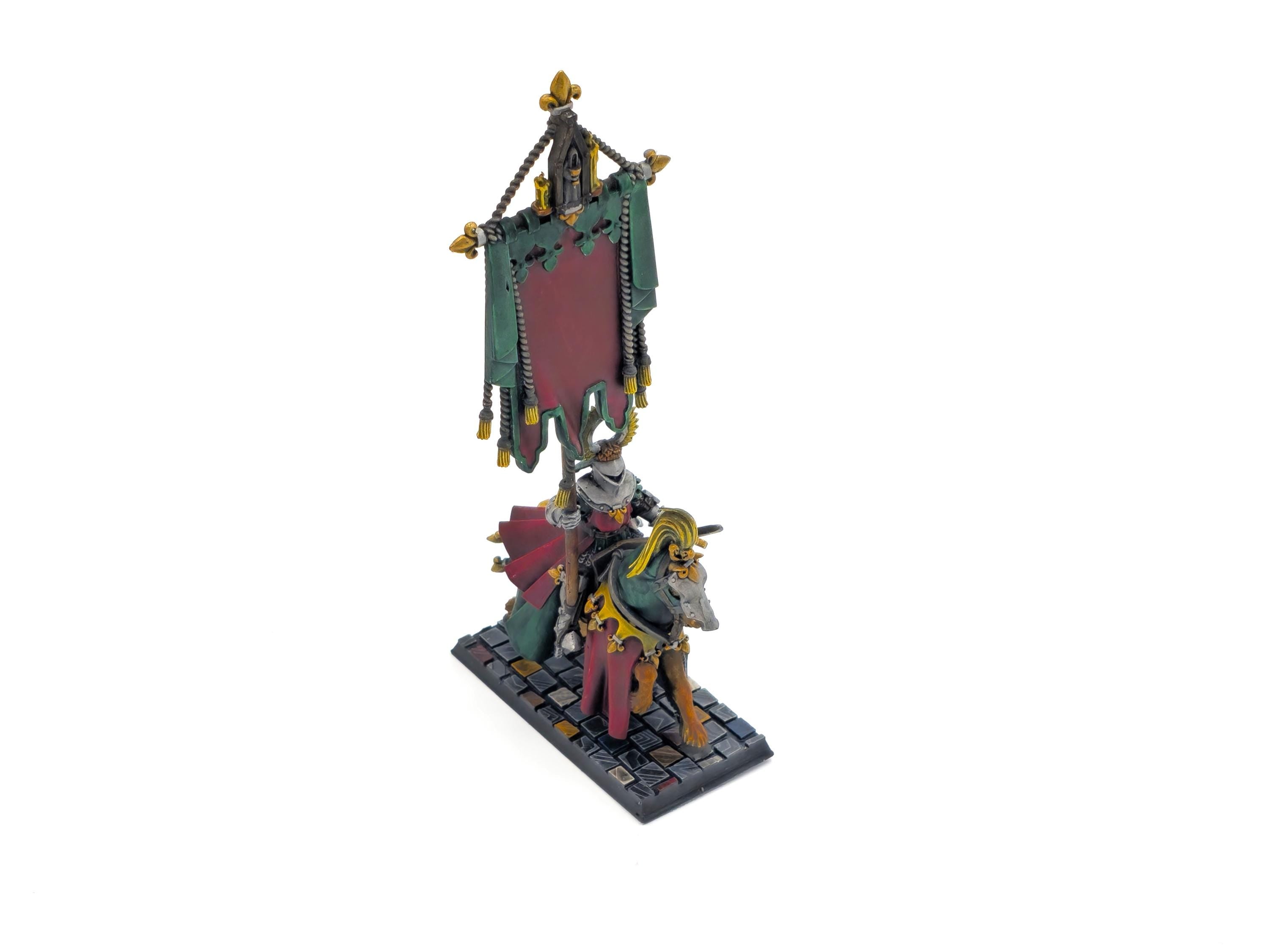 Arthurian Knights - Gallia Battle Standard Bearers, for Oldhammer, king of wars, 9th age, Highlands Miniatures